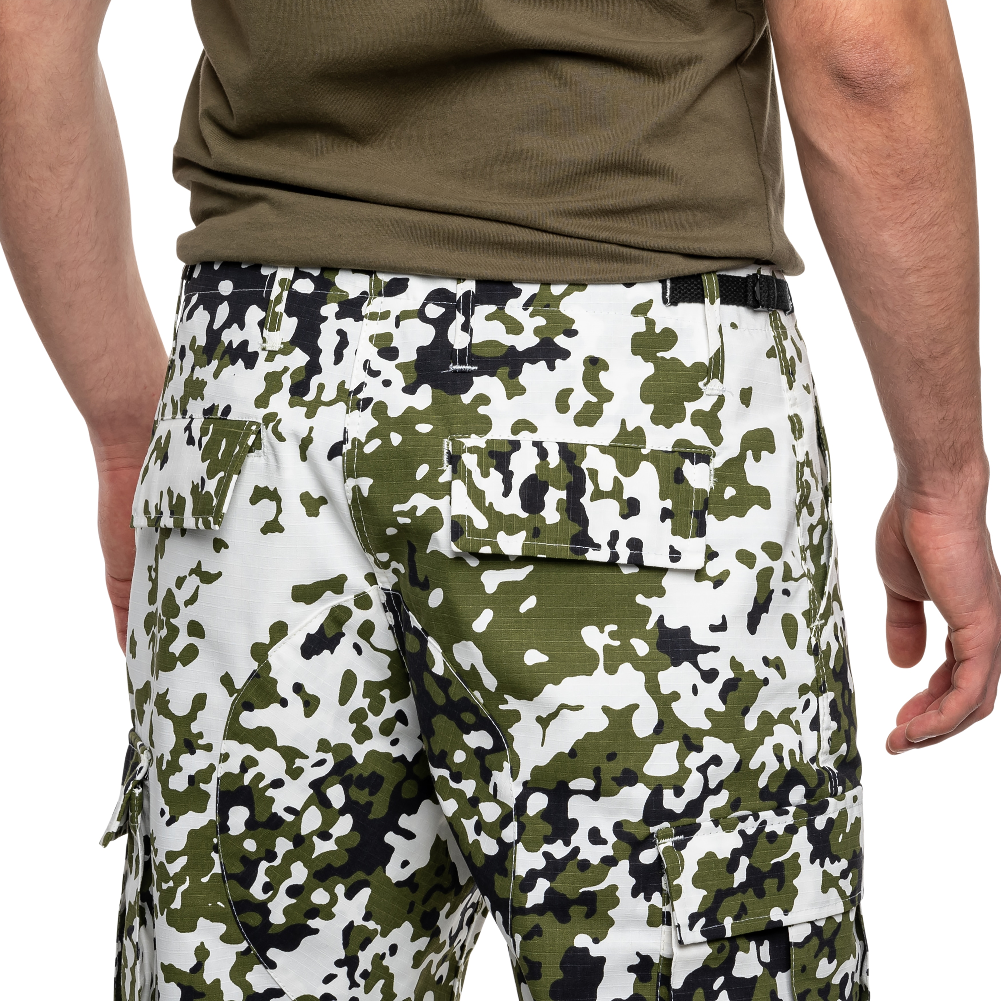 MFH US Combat BDU Rip-Stop military trousers - Snow Camo