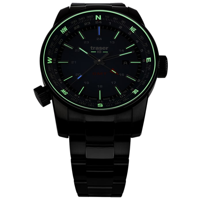 Traser P68 Pathfinder GMT PSS Watch Green Buy Online MILITARY.EU Shop