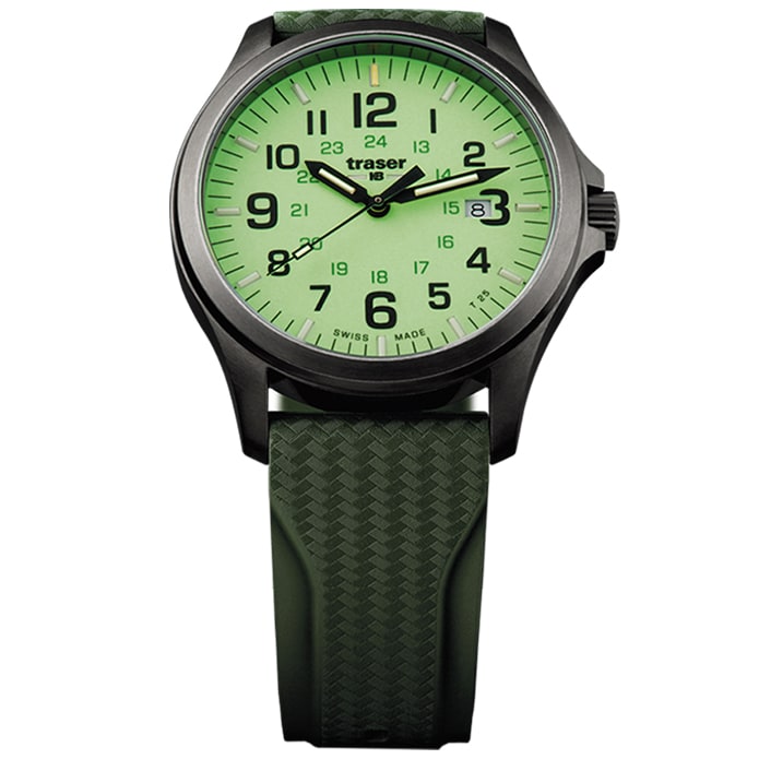 Traser P67 Officer Pro RS watch GunMetal Lime Buy Online MILITARY.EU Shop