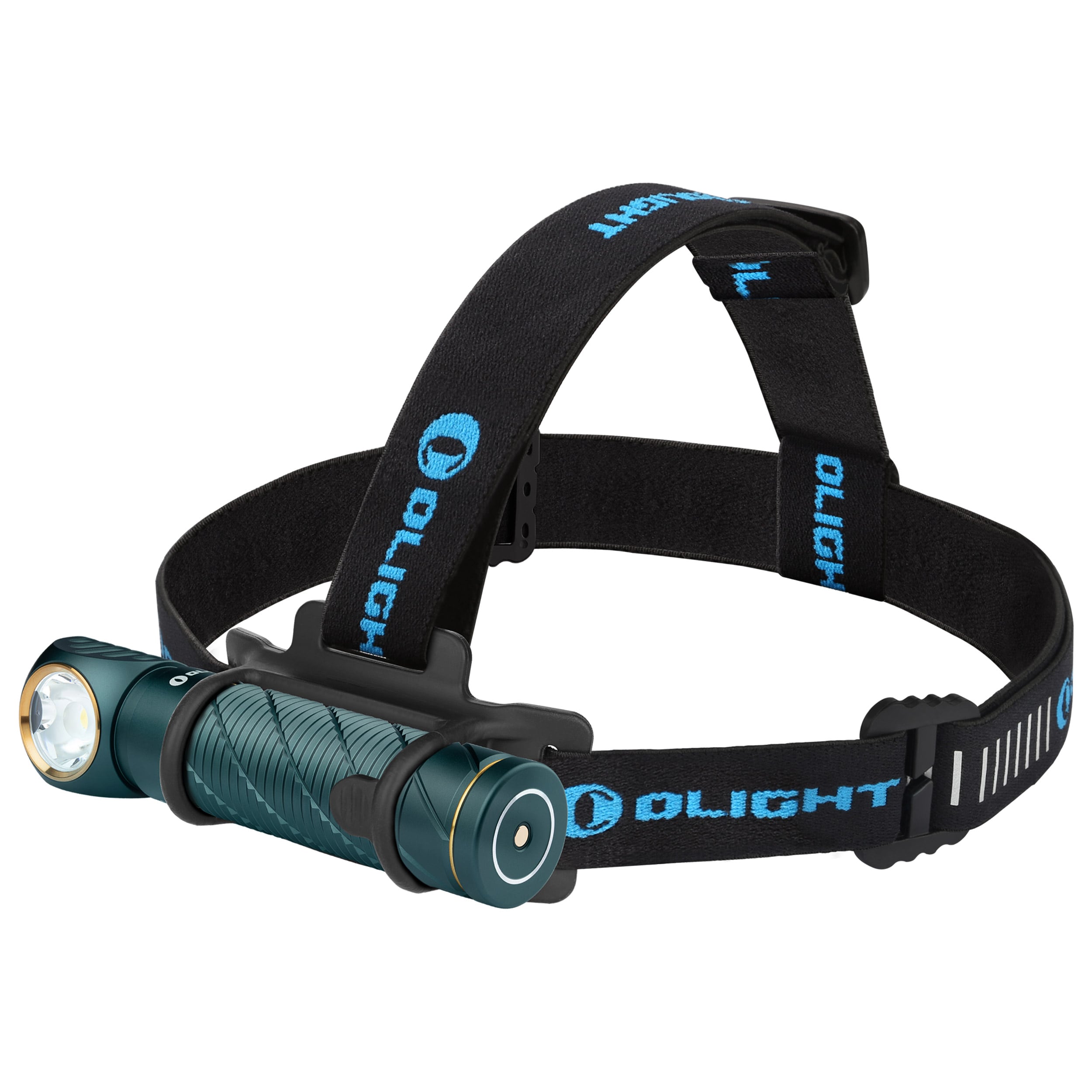 Olight Perun 2 Cool White Kit Dream Blue Head and Angle Flashlight with Headband - 2500 lumens