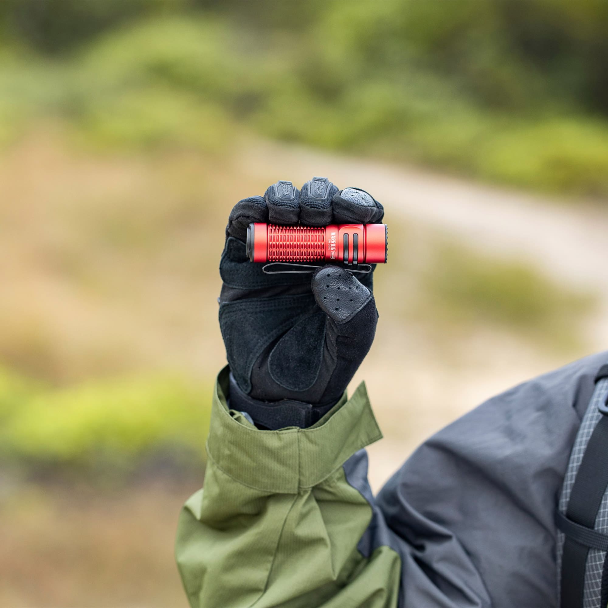 Olight Warrior Nano Red Flashlight - 1200 lumens