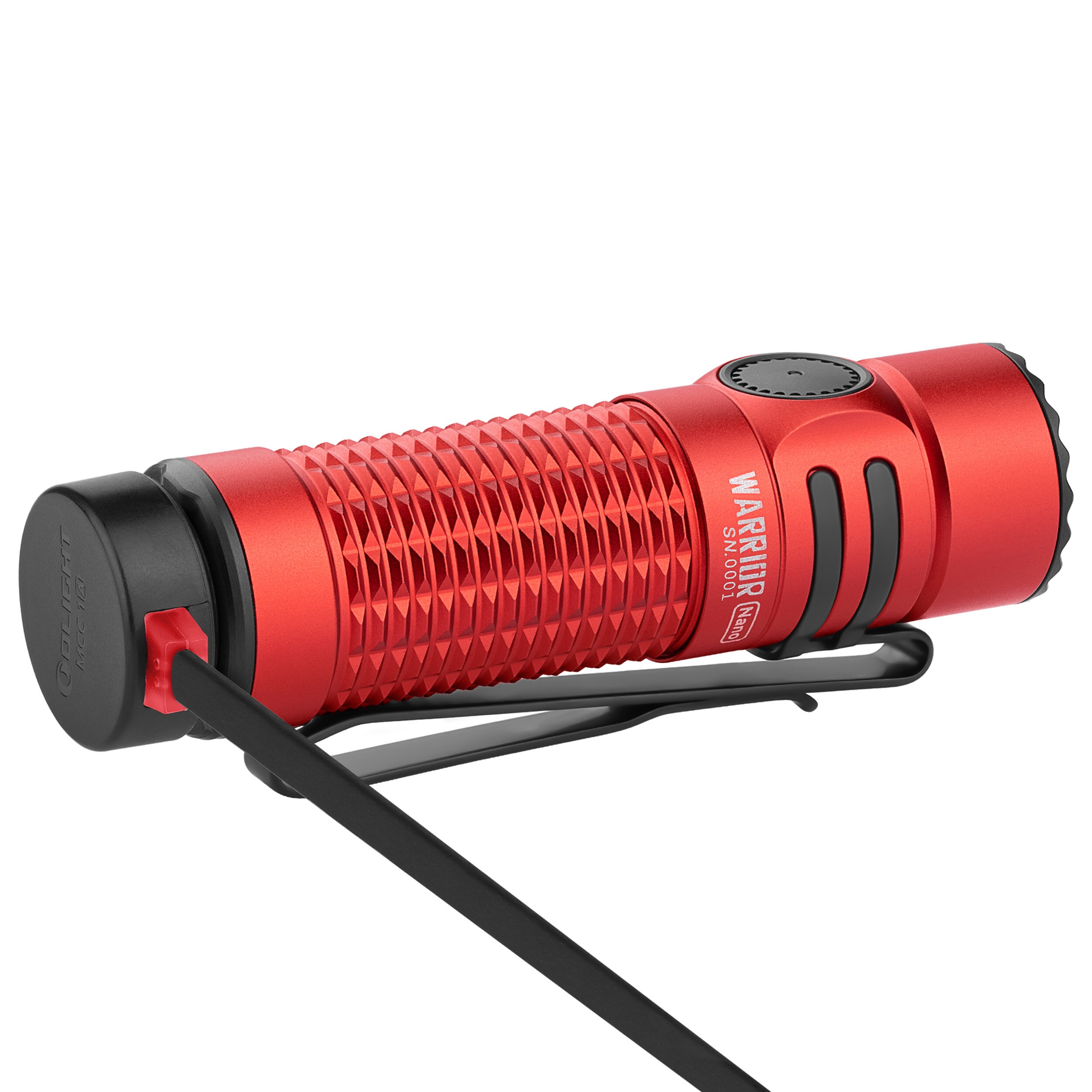 Olight Warrior Nano Red Flashlight - 1200 lumens