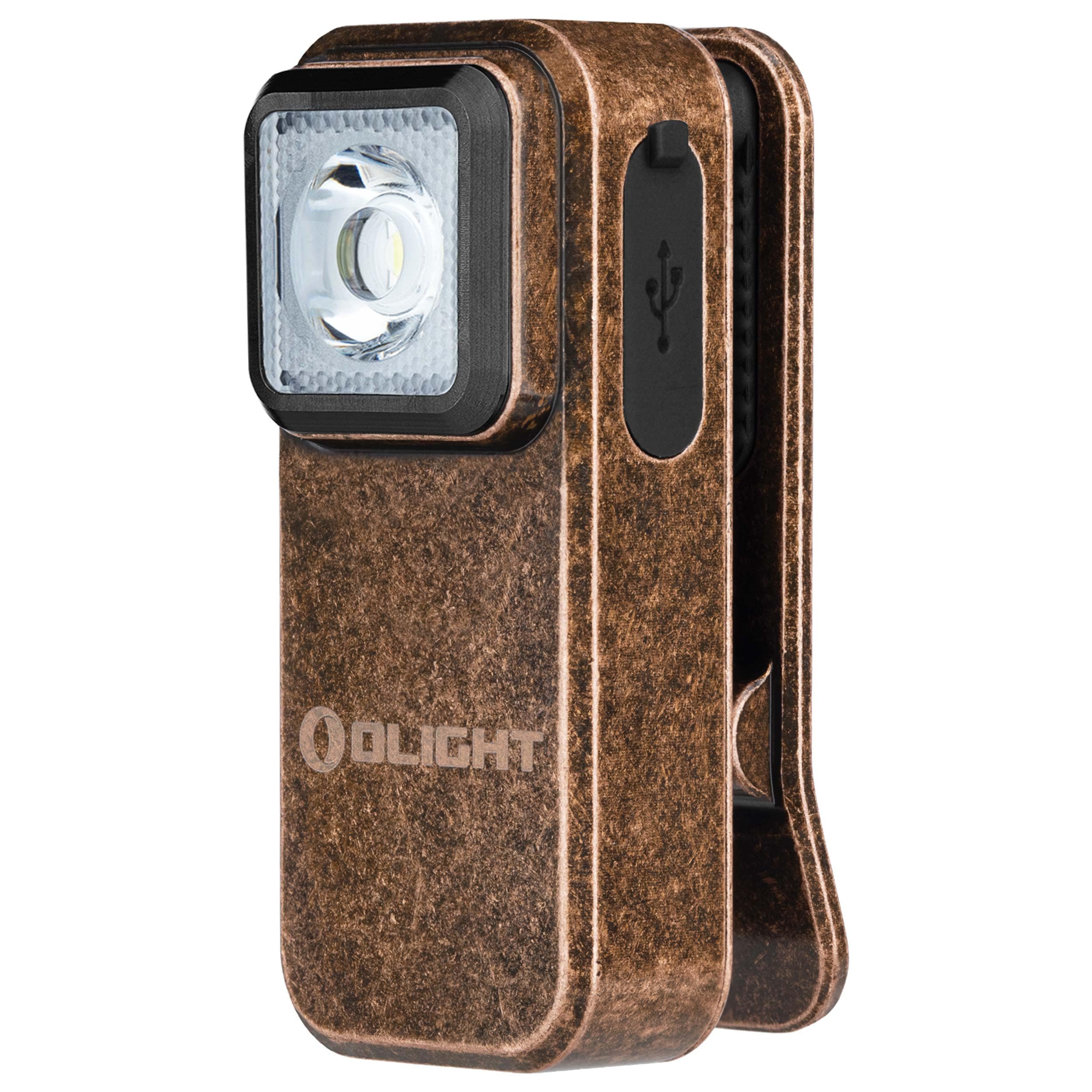 Olight Oclip Copper Rechargeable Torch - 300 lumens