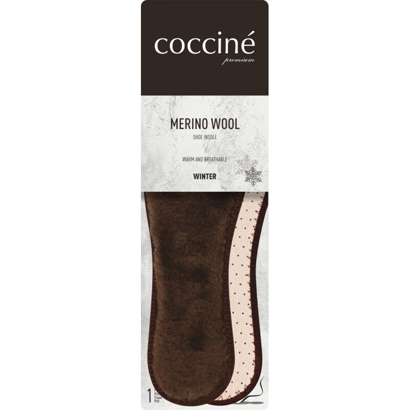 Coccine Winter Merino Wool Shoe Insoles