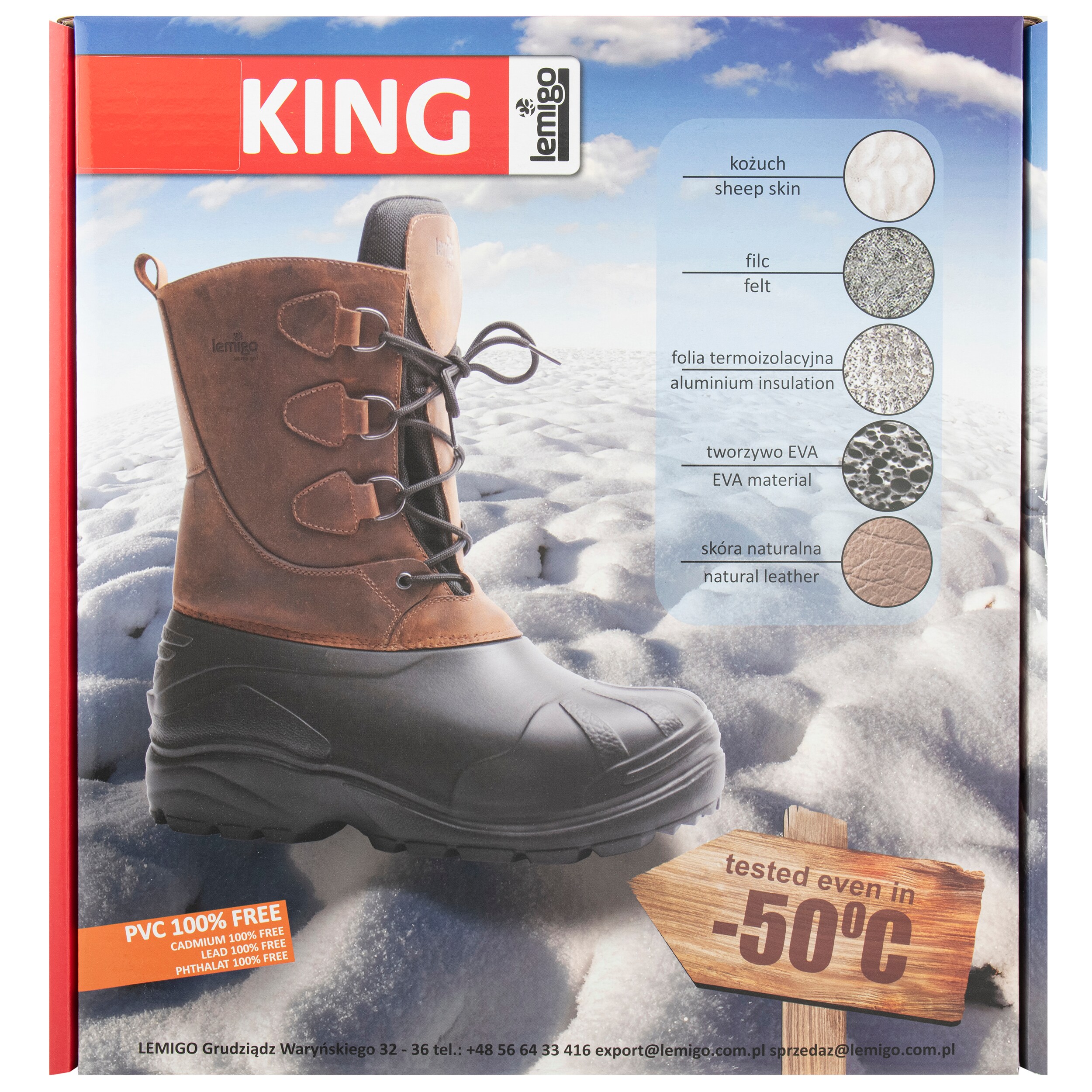 Lemigo King 821 Snow Boots - Brown