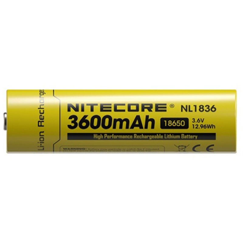 Nitecore 18650 NL1836 Battery 3,6 V - 3600mAh