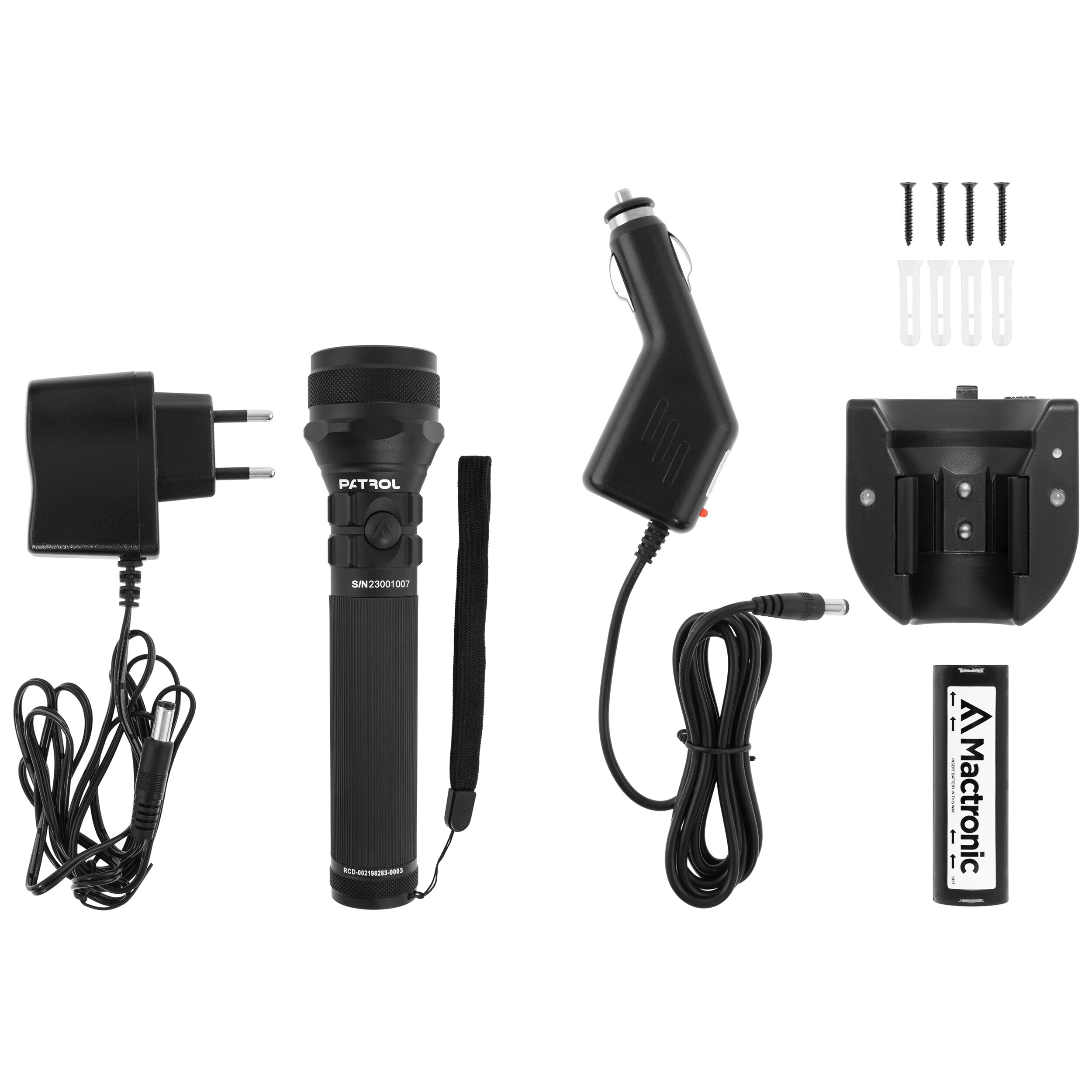 Mactronic Patrol LTD Rechargeable Torch - 1000 lumens