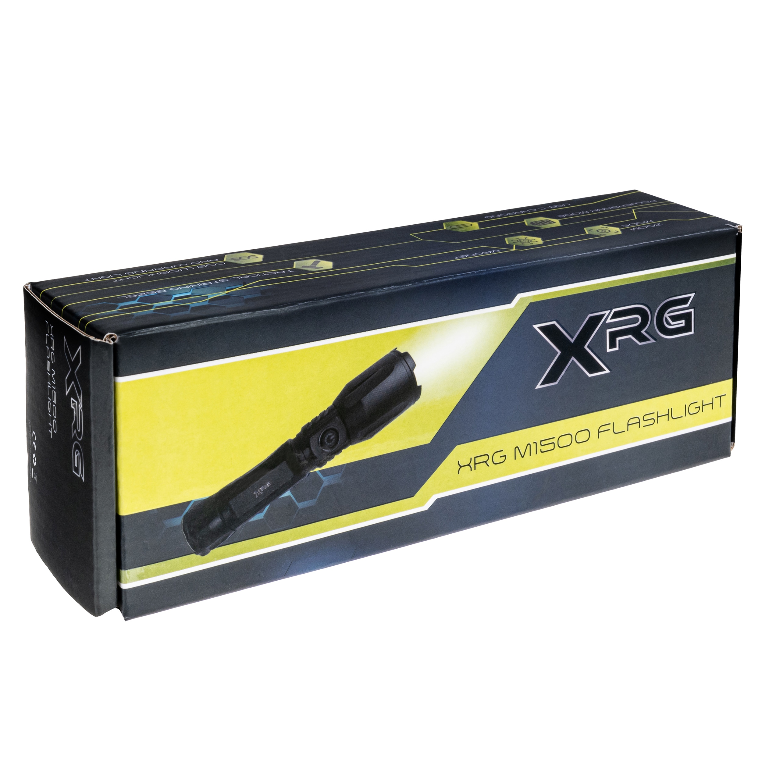 XRG M1500 Zoom Rechargeable Torch - 1800 lumens