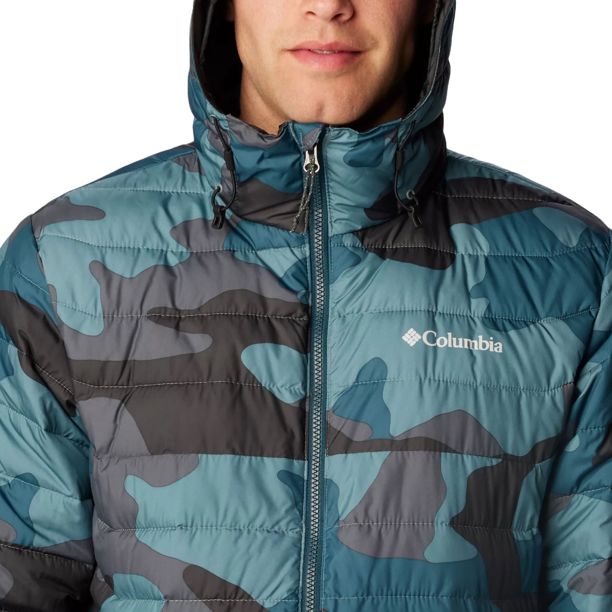 Columbia Powder Lite Hooded Jacket - Metal Mod Camo