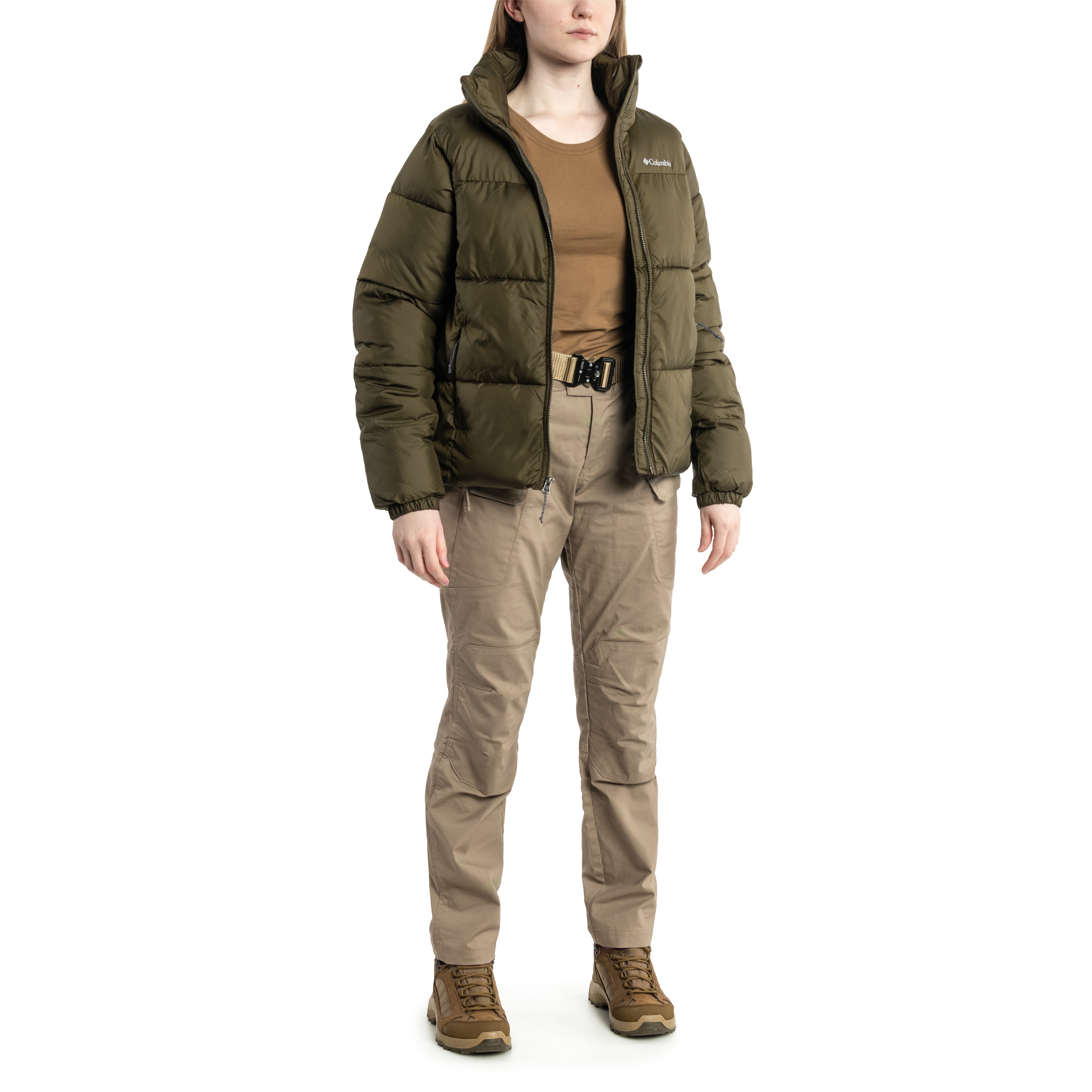 Columbia women s Puffect Jacket Olive Green
