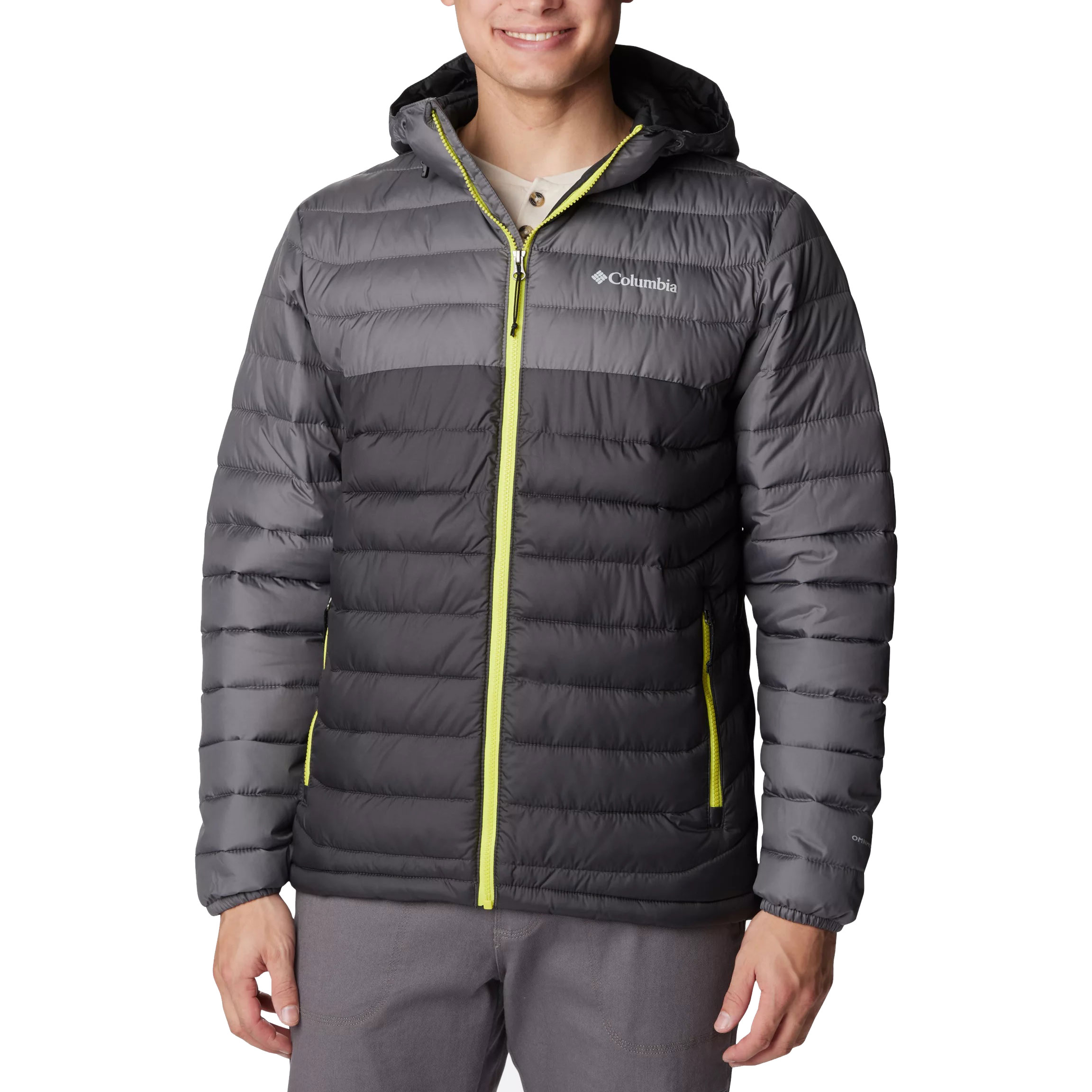Columbia Powder Lite Hooded Jacket Shark City Gray