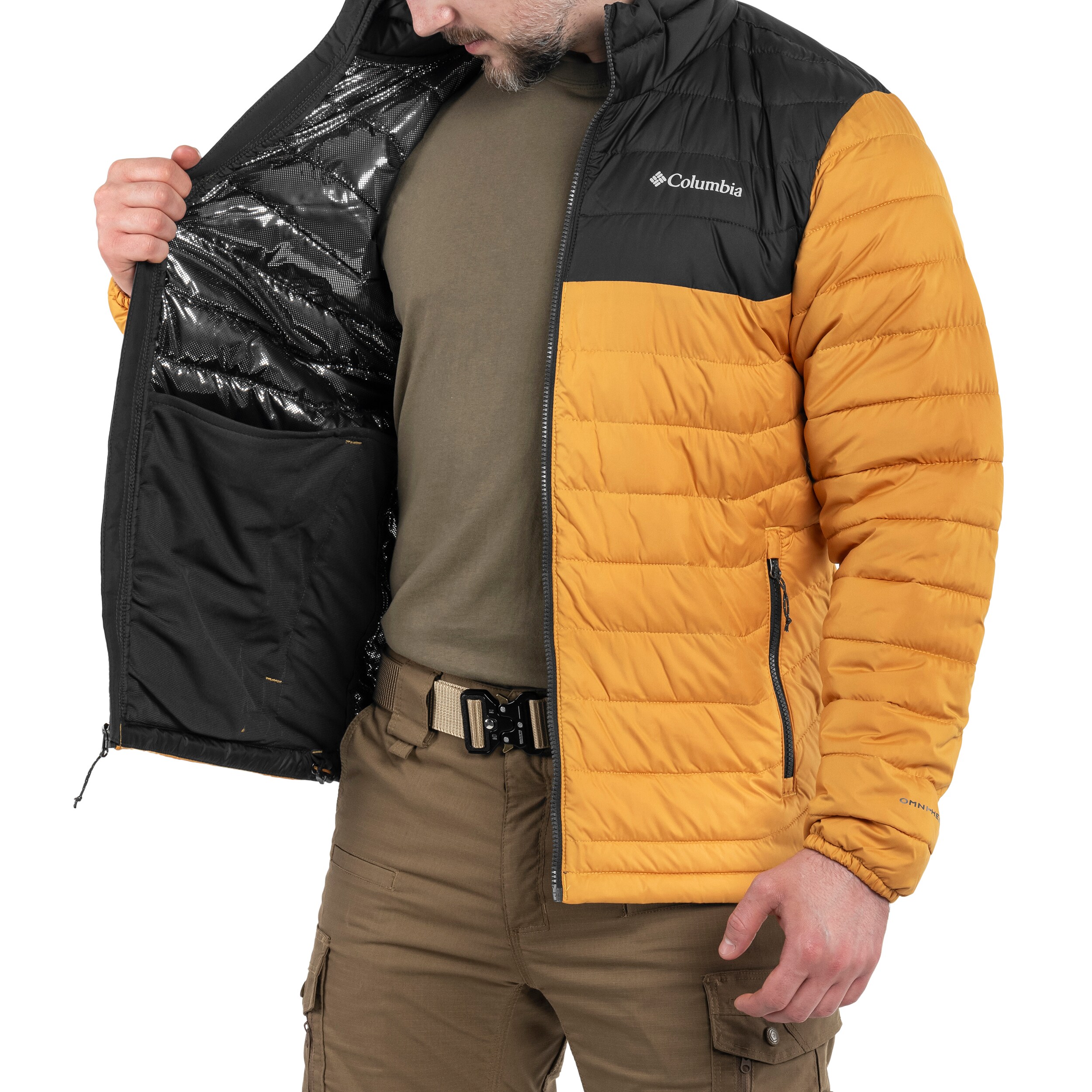 Columbia Powder Lite Jacket - Raw Honey / Shark