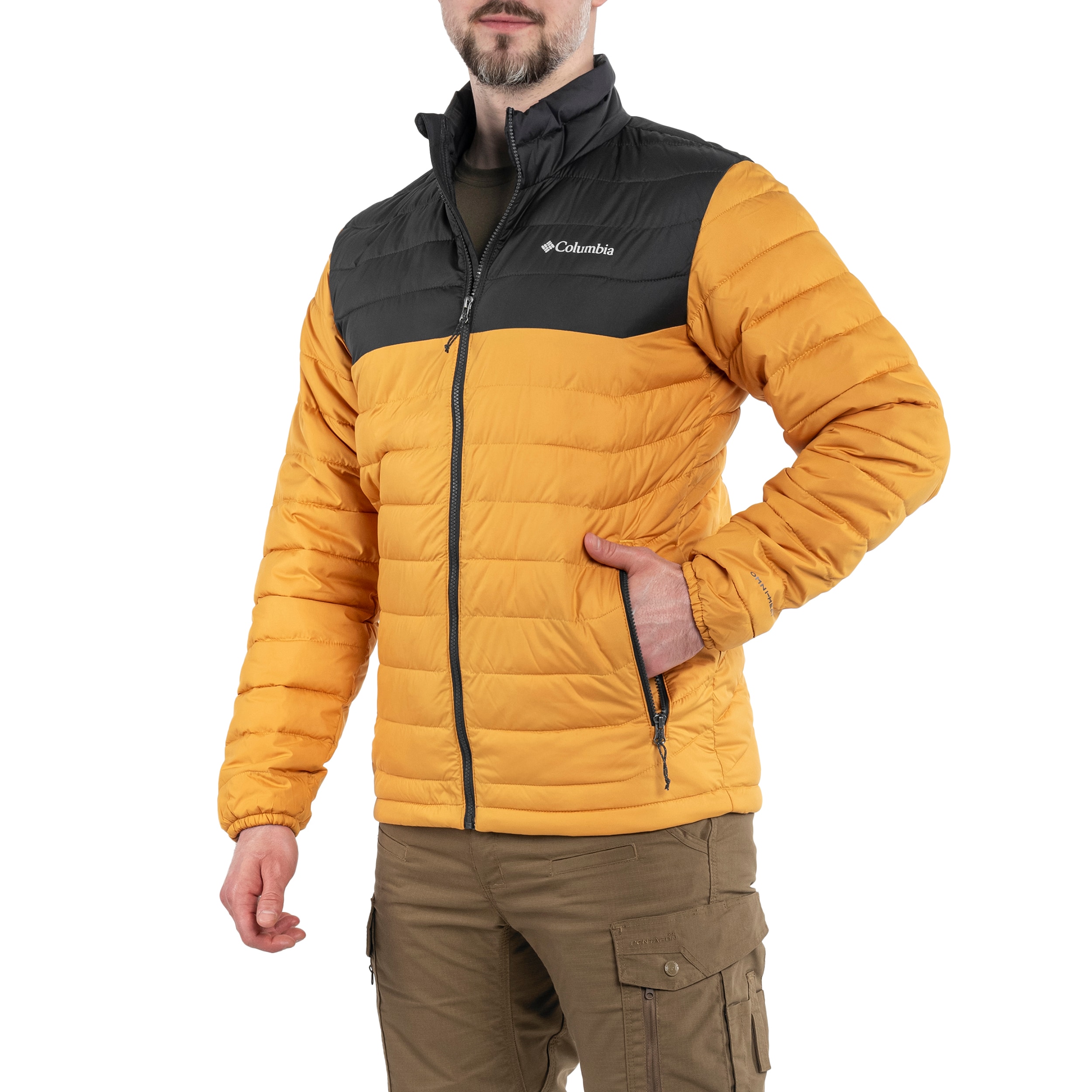 Columbia Powder Lite Jacket - Raw Honey / Shark