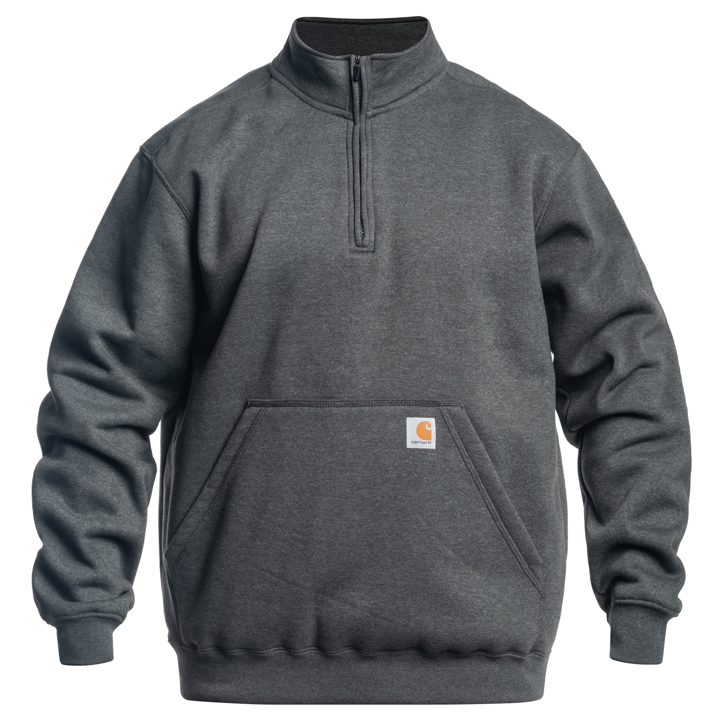 Carhartt Midweight Quarter Zip Mock Neck Sweatshirt - Carbon - Buy Online -  MILITARY.EU Shop