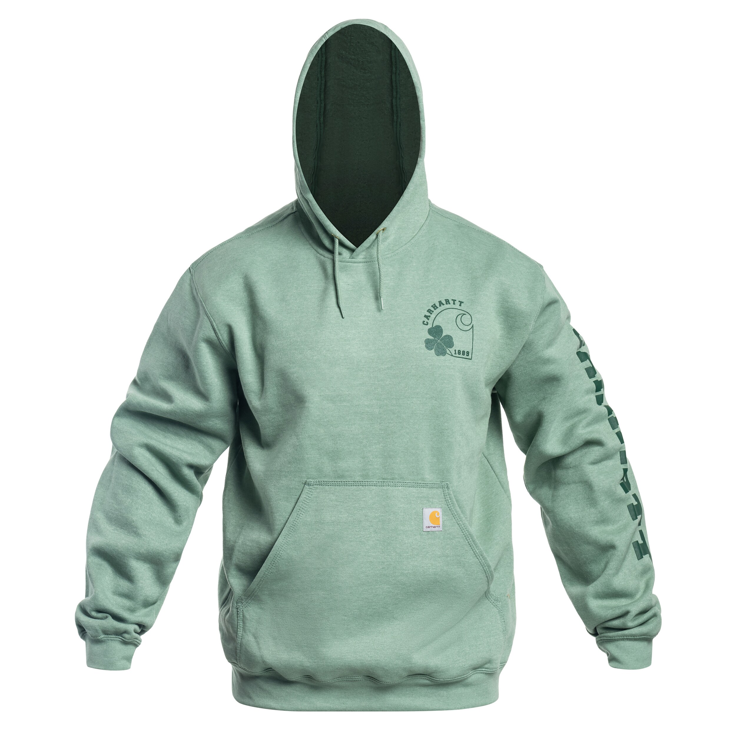 Carhartt Midweight Shamrock Graphic Hoodie Jade Heather Buy Online MILITARY.EU Shop