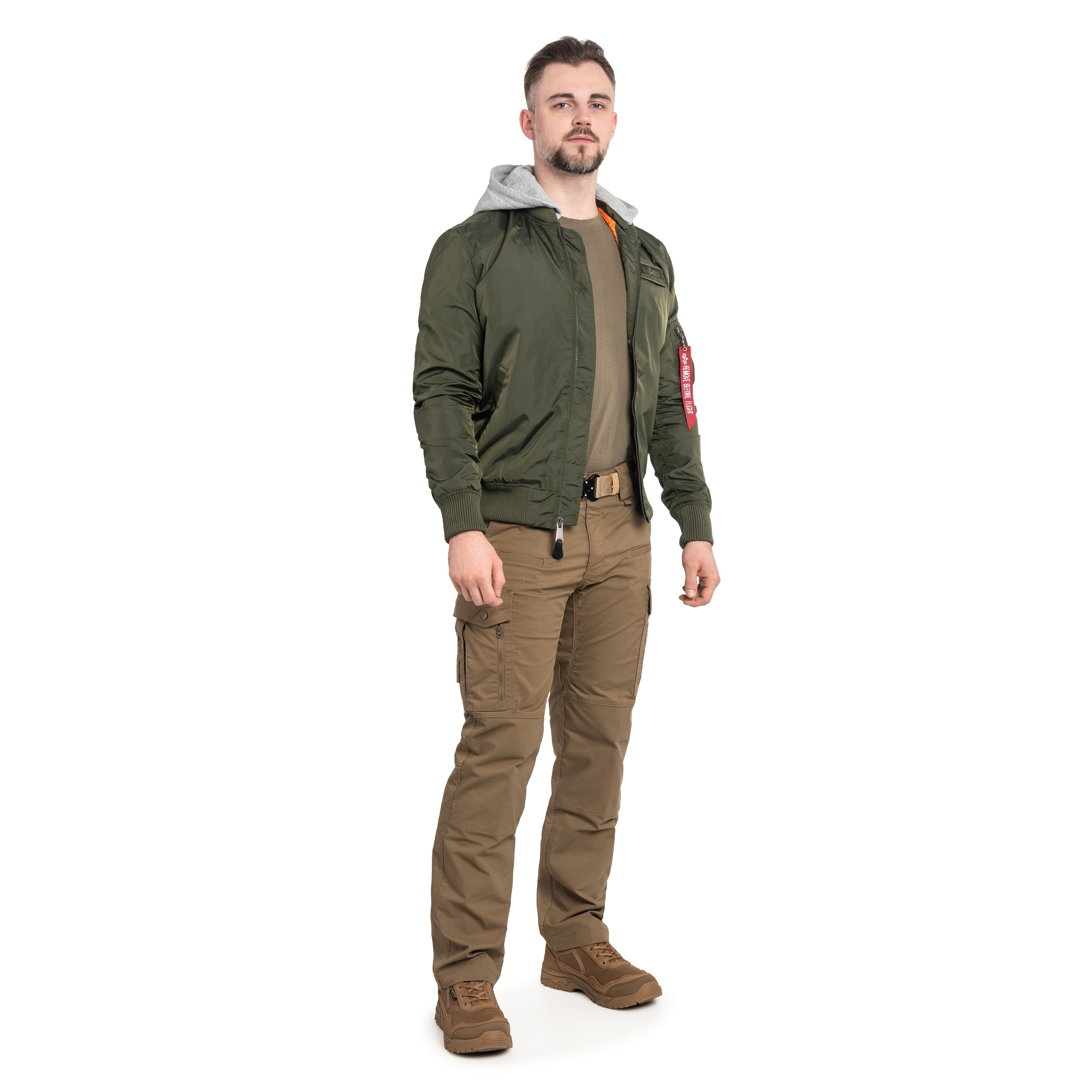 Alpha Industries MA-1 TT Hood Jacket Dark Green - Buy Online