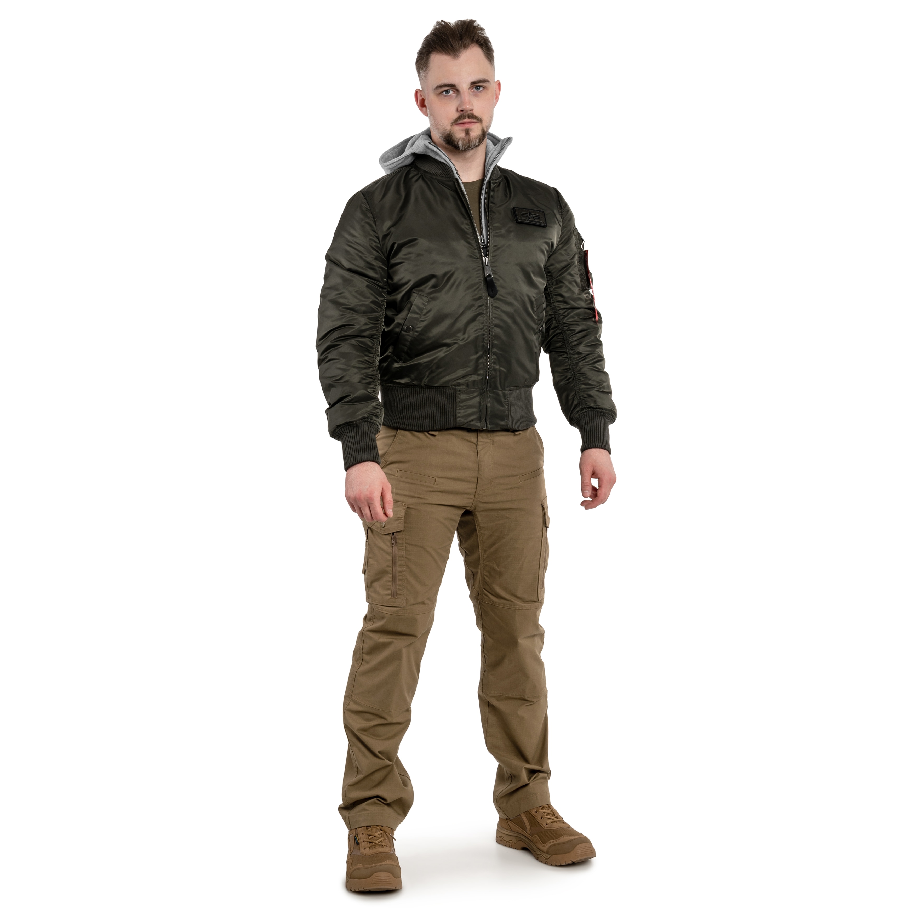 Alpha Industries MA 1 D Tec Jacket Rep. Grey