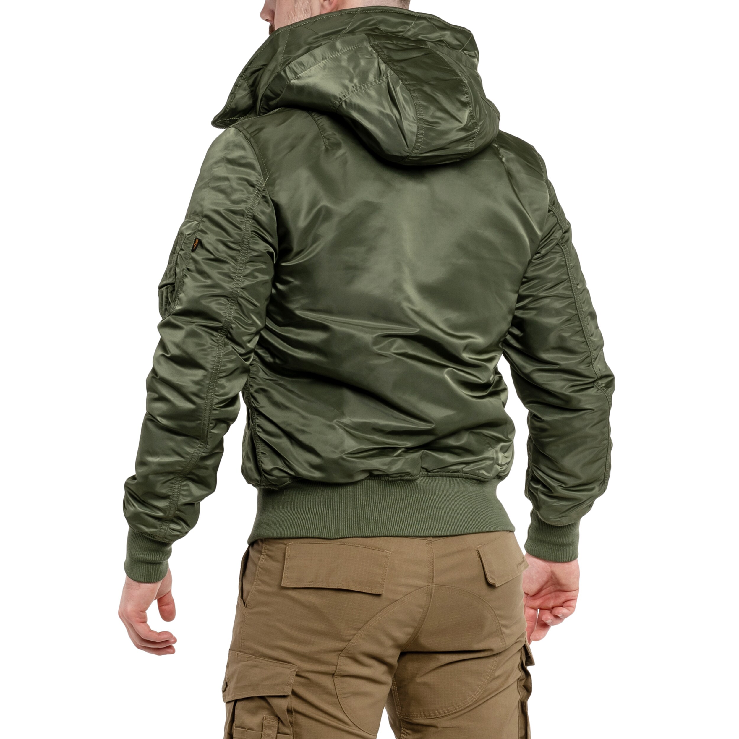 Alpha Industries MA-1 Hooded Jacket - Sage Green