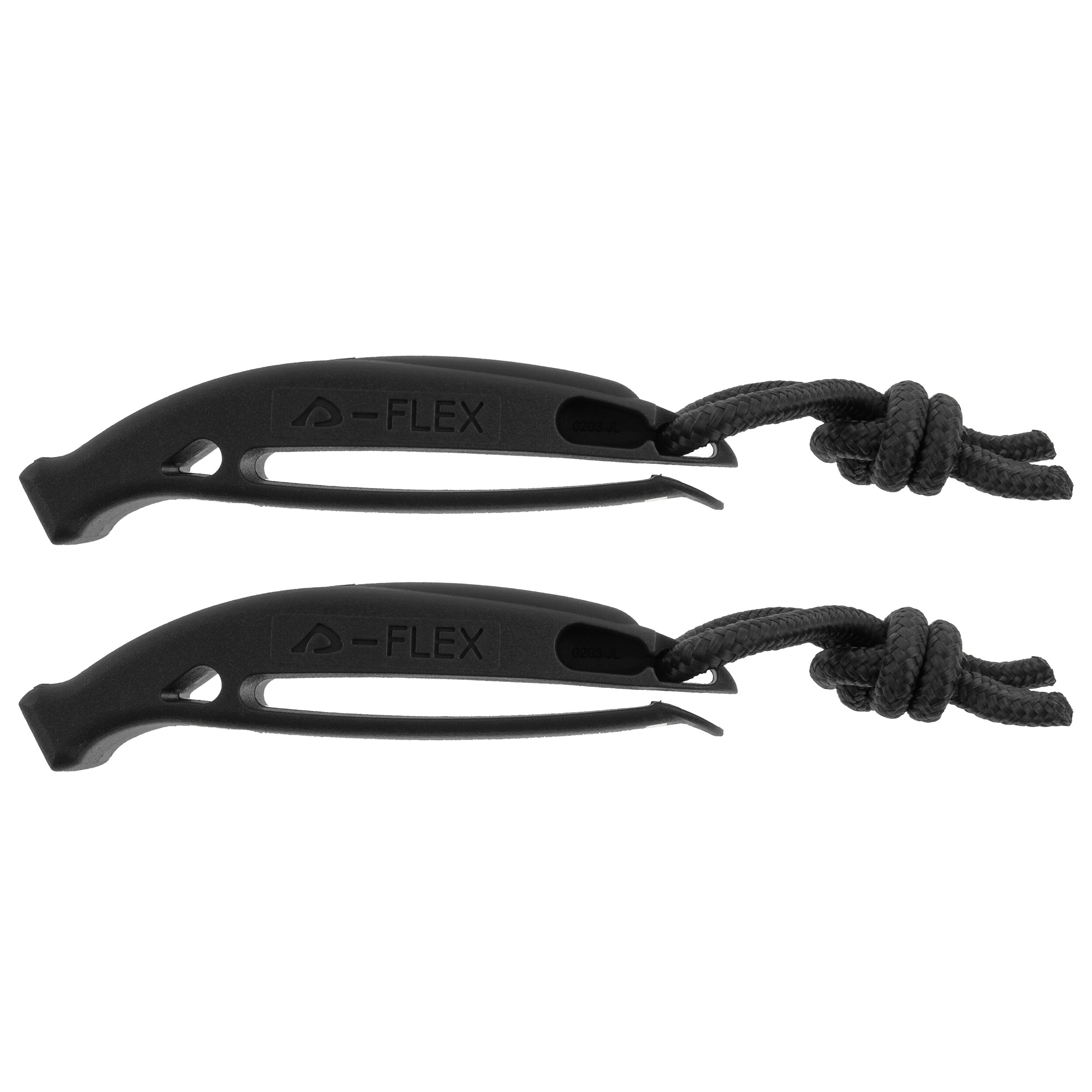Mil-Tec Signaling Whistle - Black - 2 pcs.