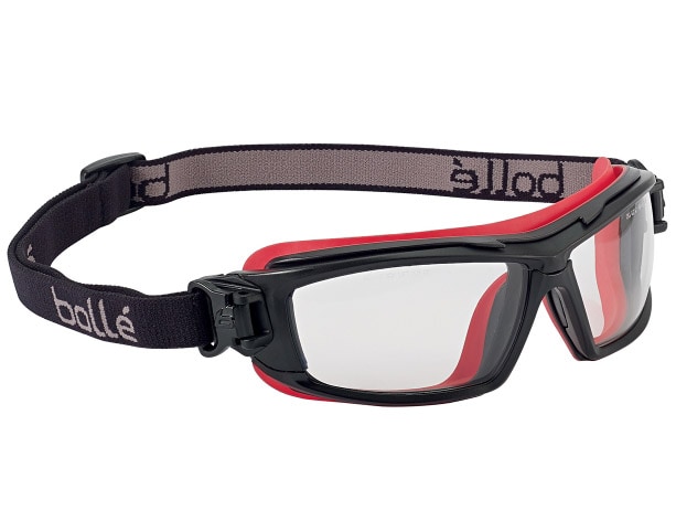 Bolle ULTIM8 BSSI Safety Goggles - Clear/Red/Black