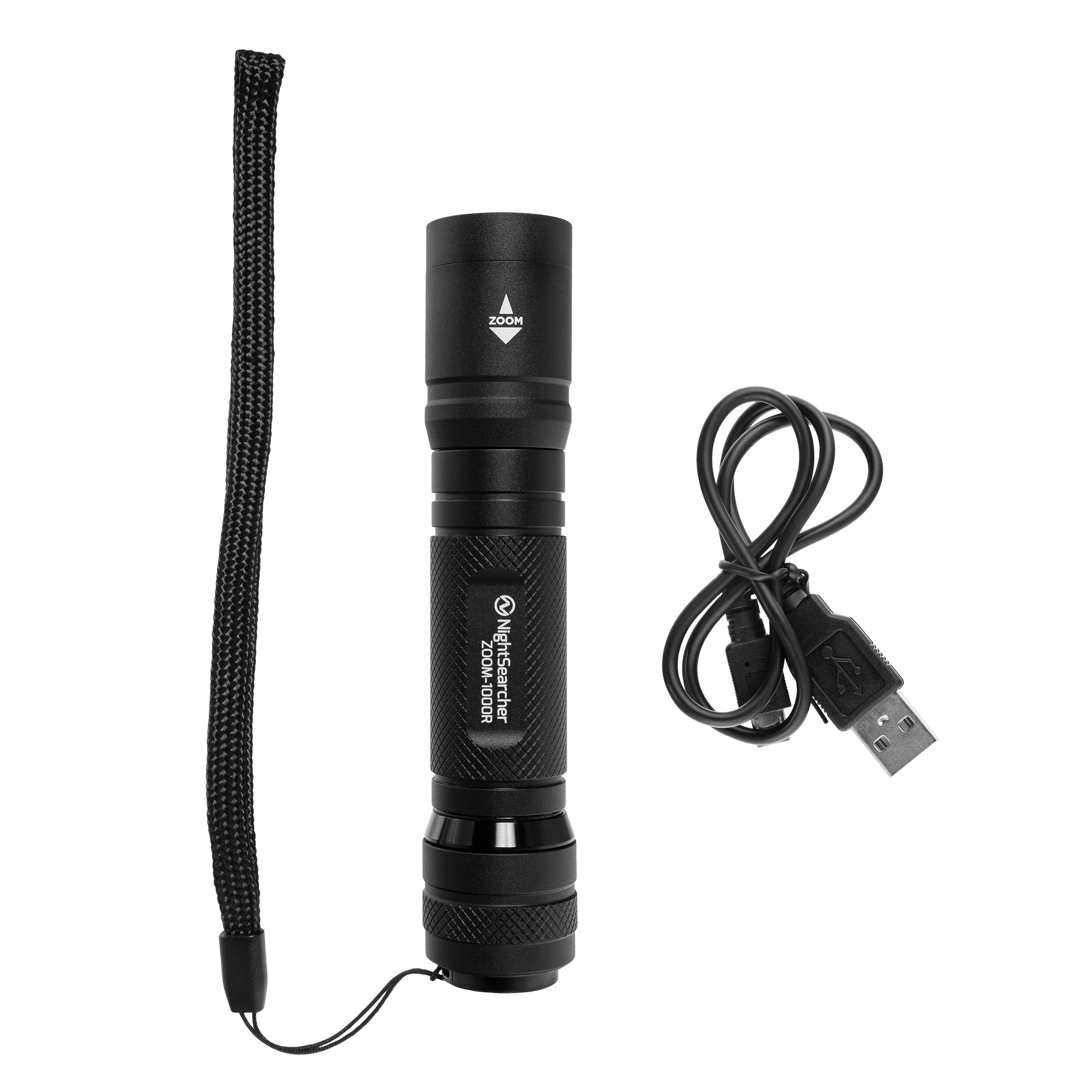 NightSearcher Zoom 1000R Flashlight - 1000 lumens