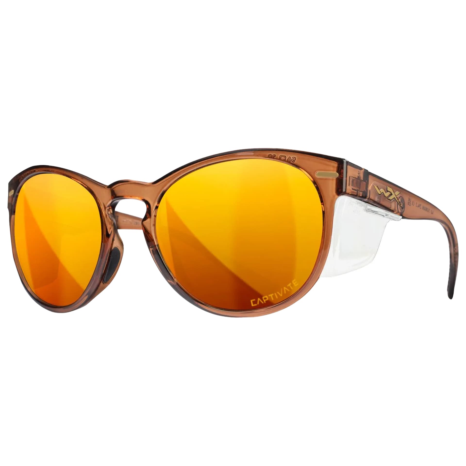 Wiley X Covert Women's Glasses - Captivate Polarized Bronze Mirror/ Crystal Rootbeer