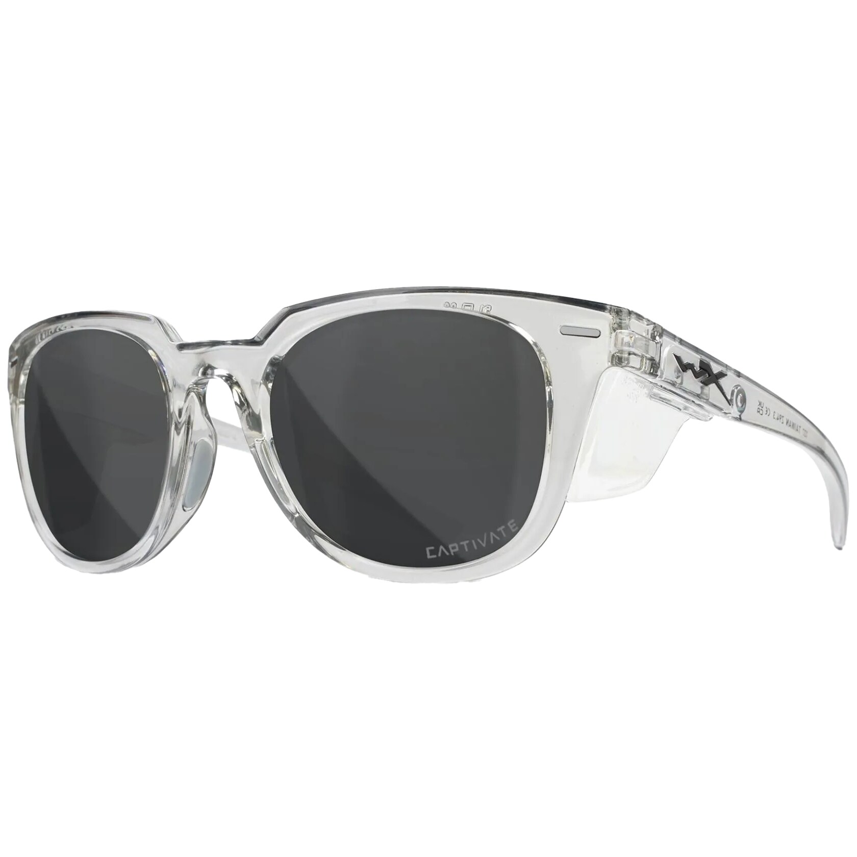 Wiley X Ultra Glasses - Captivate Polarized Grey / Gloss Crystal Light Grey