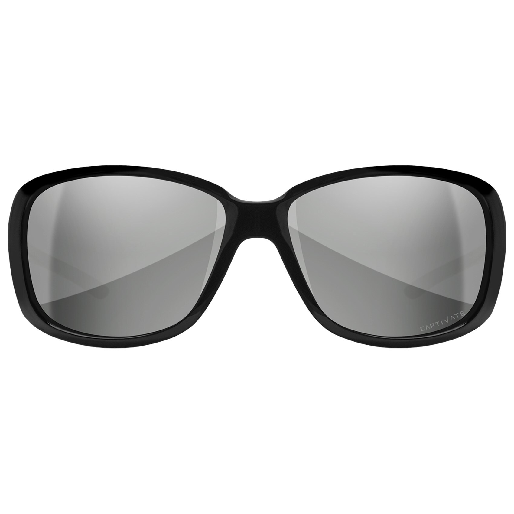 Wiley X Affinity Women's Eyewear - Captivate Polarized Silver Flash/Gloss Black