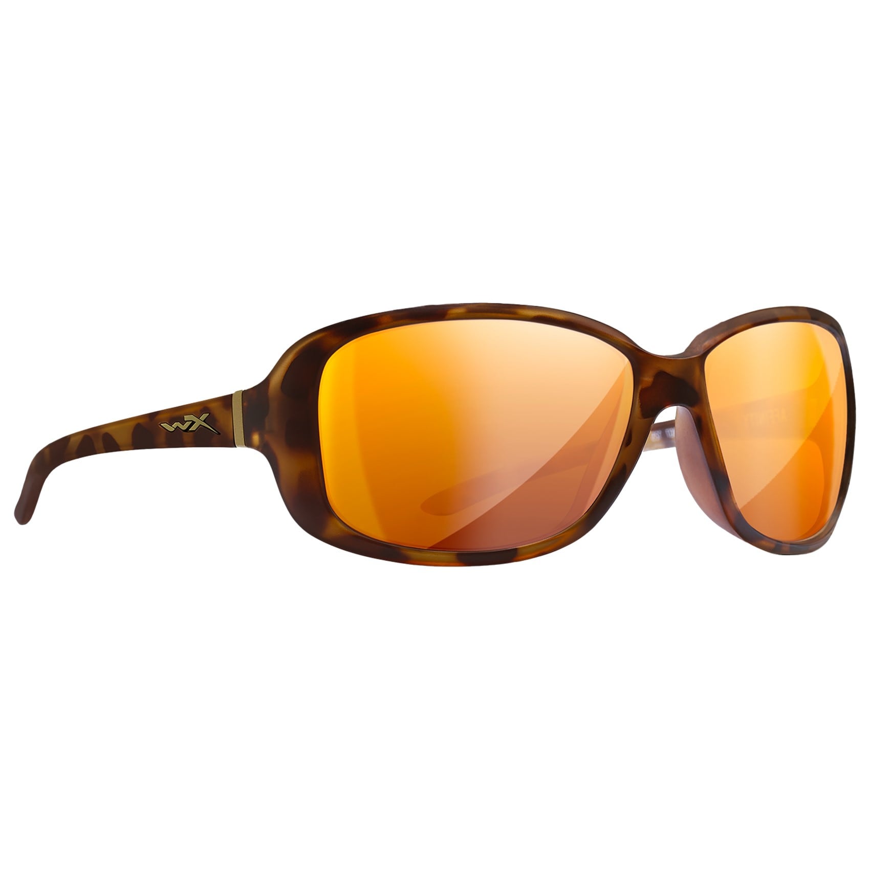 Wiley X Affinity Women's Eyewear - Captivate Polarized Bronze Mirror/Mate Demi Brown