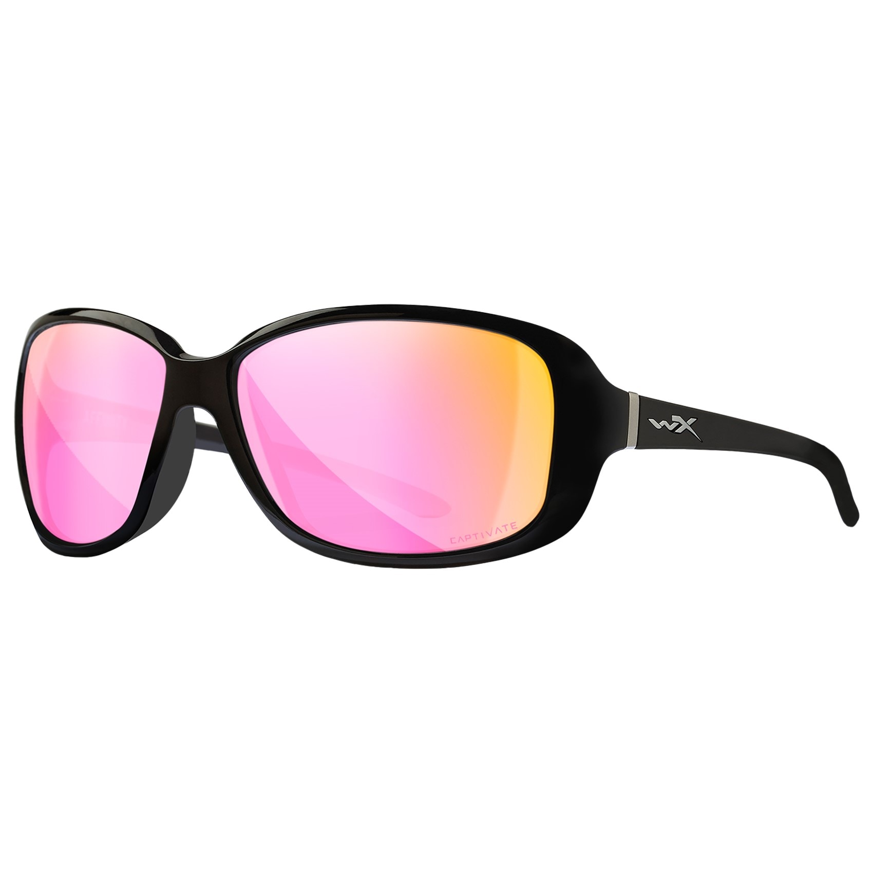 Wiley X Affinity Women's eyewear - Captivate Polarized Rose Gold Mirror/Gloss Black