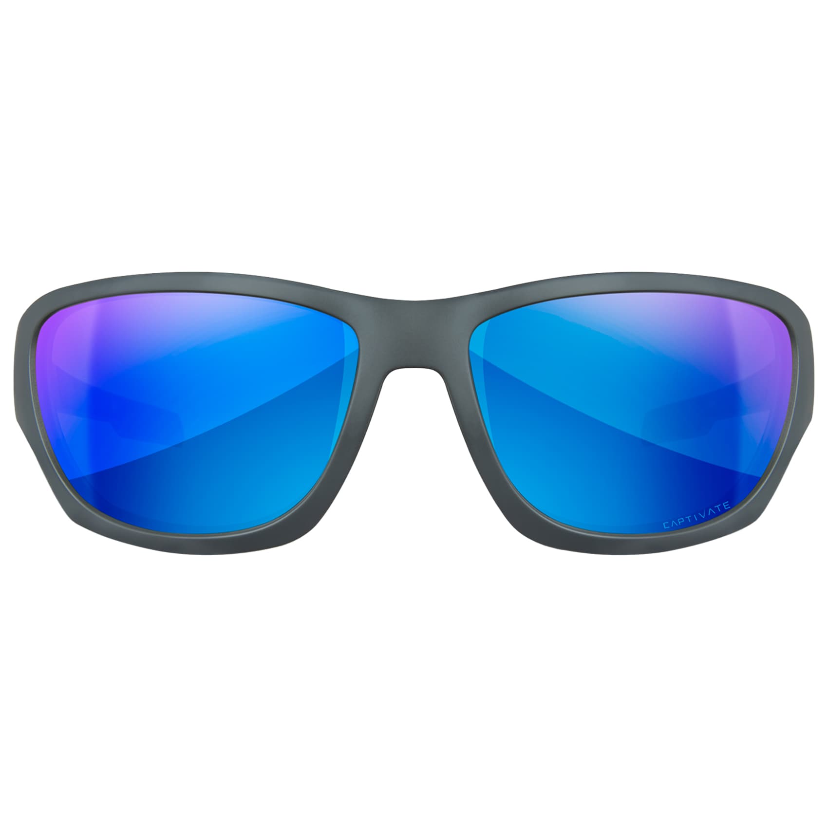 Wiley X Climb Glasses - Captivate Polarised Blue Mirror/Matte Grey