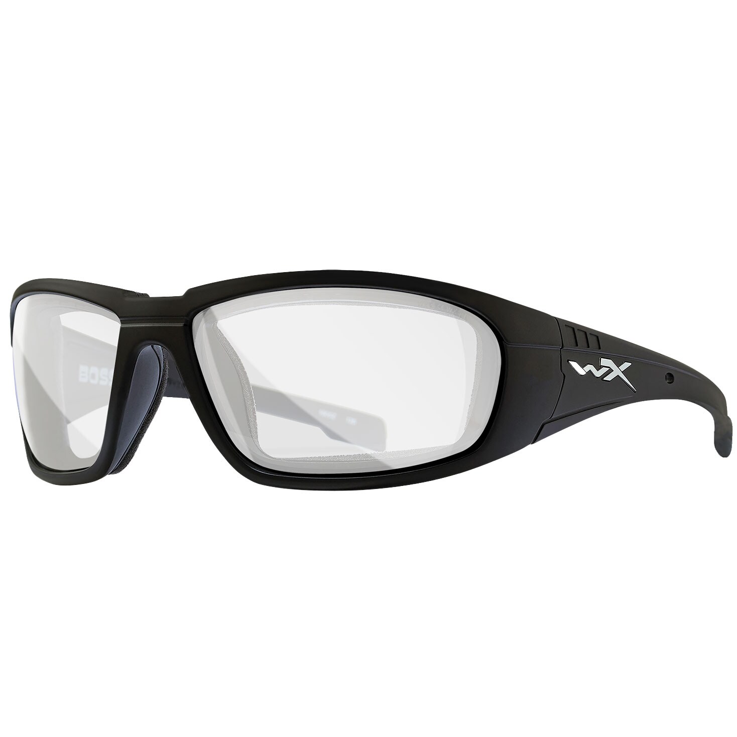 Wiley X Boss Tactical Glasses - Clear/Matte Black