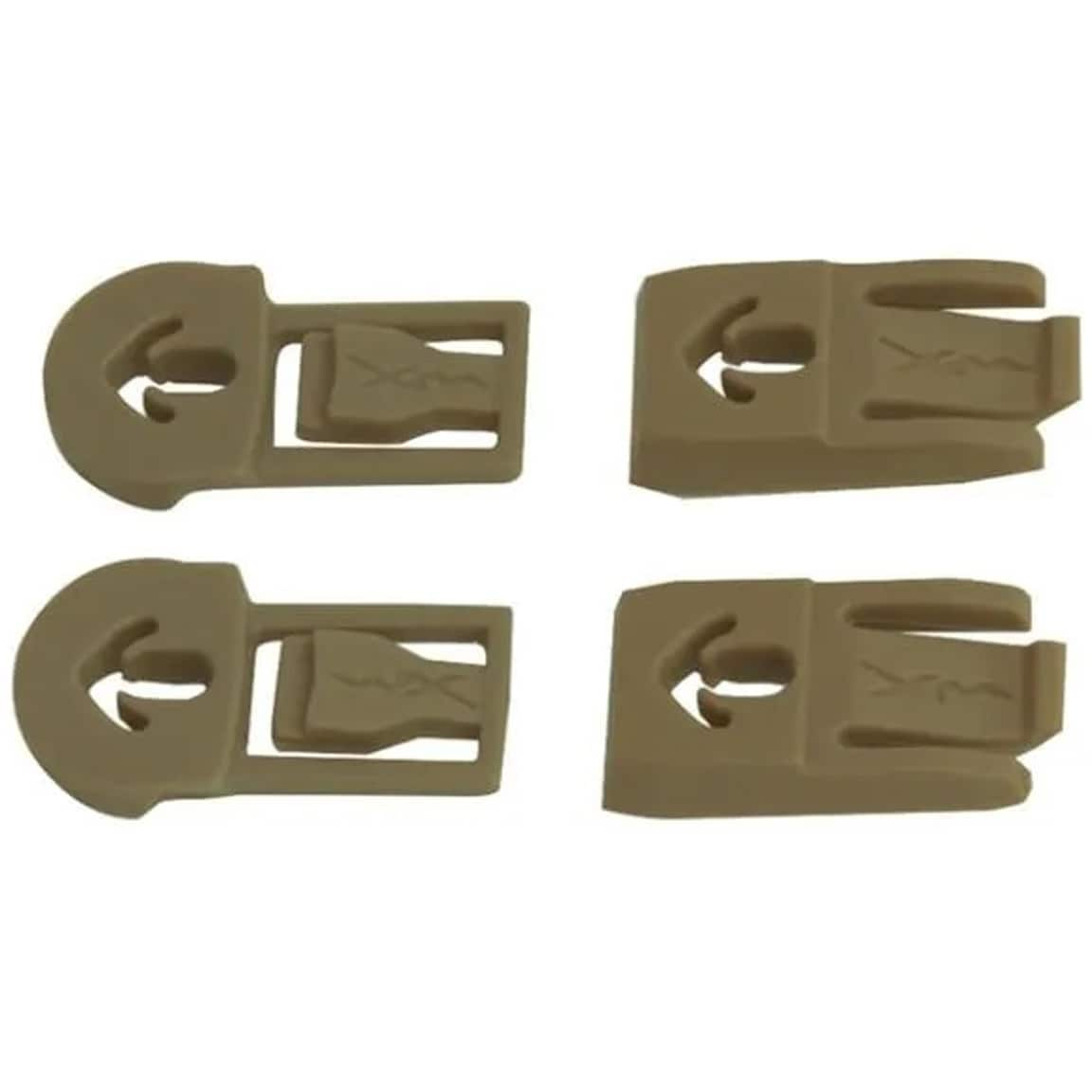 Wiley X RAS ARC Rail Goggle Mounting Clips - Tan