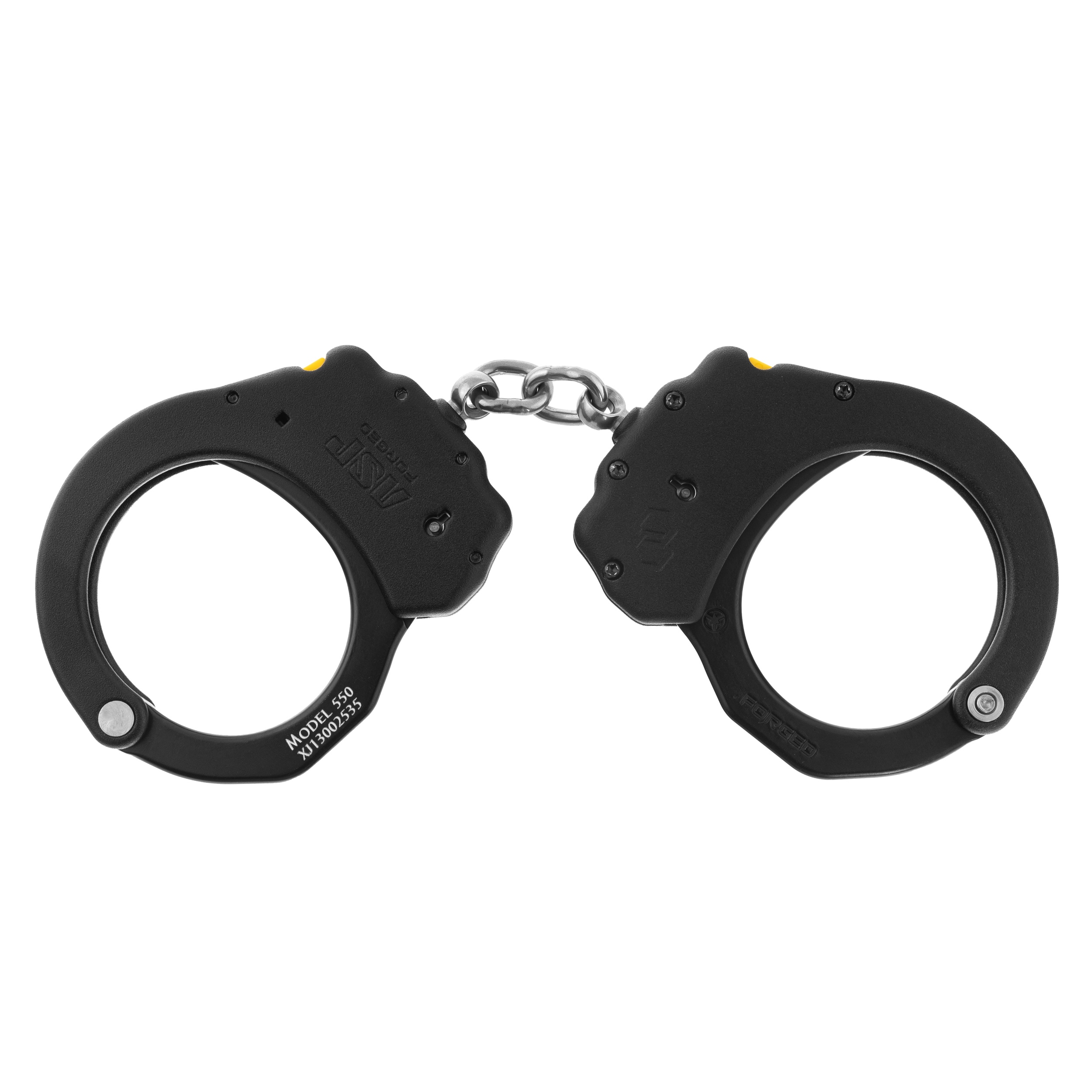 ASP Ultra Plus Aluminium 1 Pawl Chain Handcuffs - Black