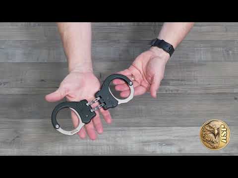 ASP Ultra Plus Aluminium 1 Pawl Chain Handcuffs - Black