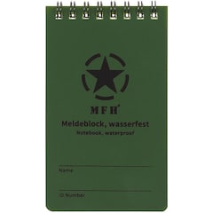 MFH Waterproof Notebook 75 x 130 mm