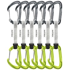 Edelrid Pure Wire 10 cm 6 Quickdraw Set - Slate/Oasis