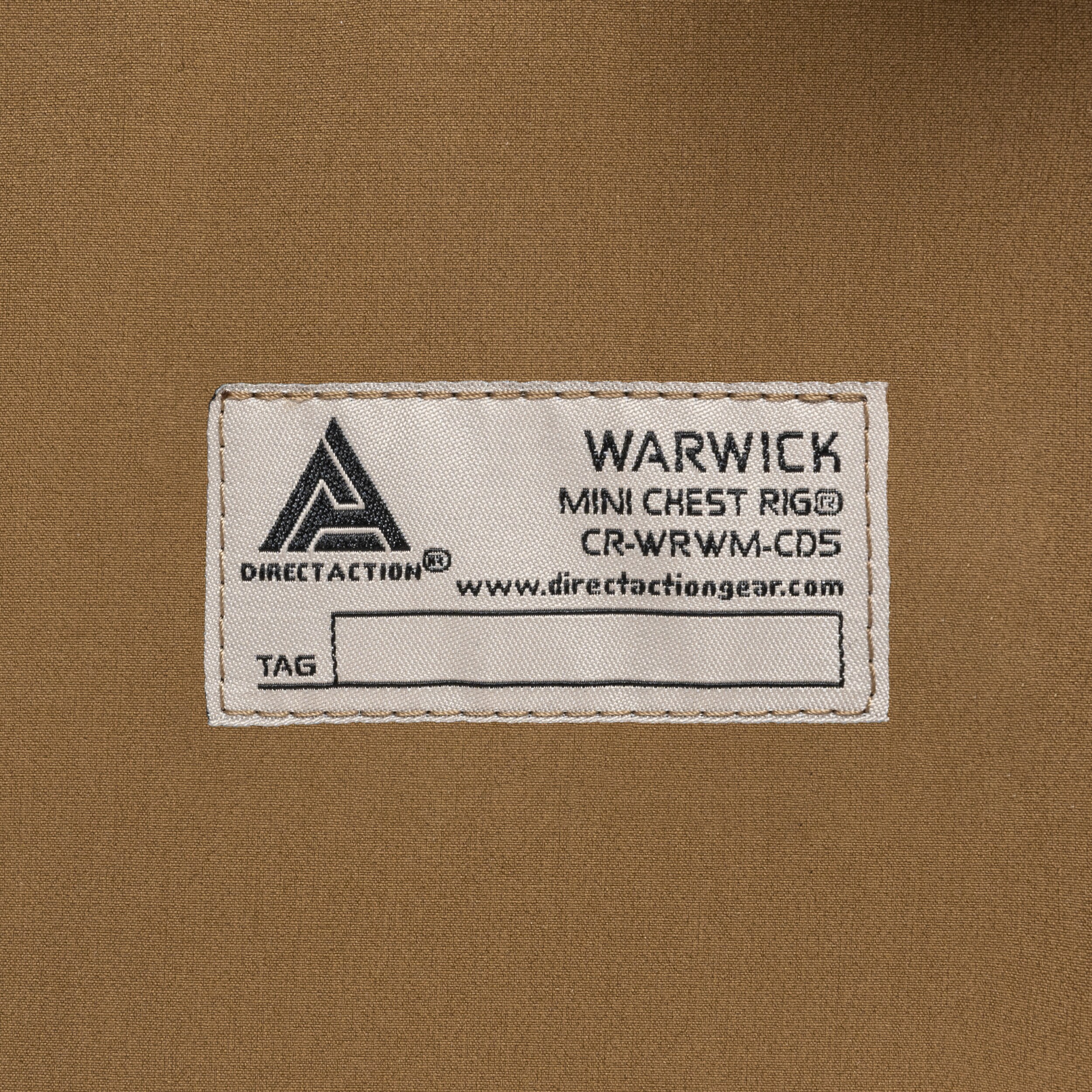 Direct Action Warwick Mini Chest Rig Tactical Vest - Coyote Brown