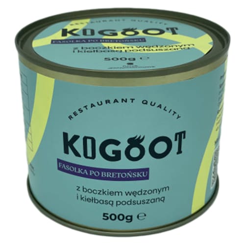 Kogoot canned food - Bean a bretonne with smoked bacon and sausage 500 g