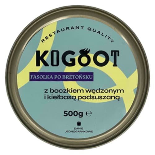 Kogoot canned food - Bean a bretonne with smoked bacon and sausage 500 g