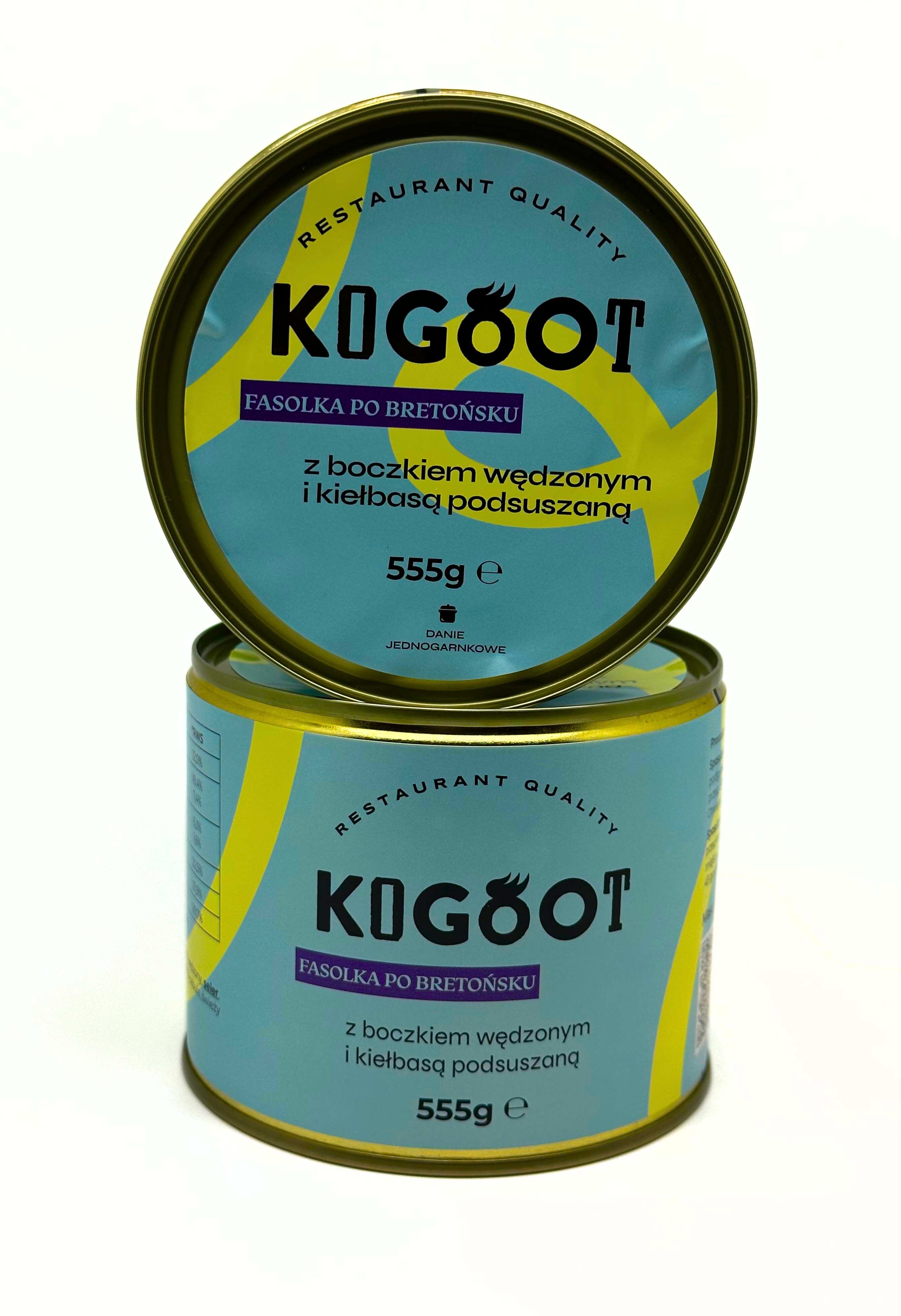 Kogoot canned food - Bean a bretonne with smoked bacon and sausage 555 g