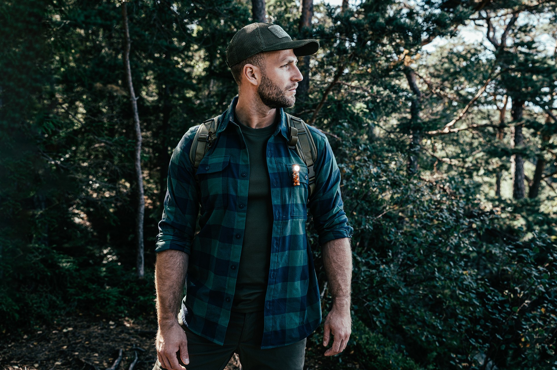 Helikon-Tex GreyMan Shirt - Moss Green Checkered