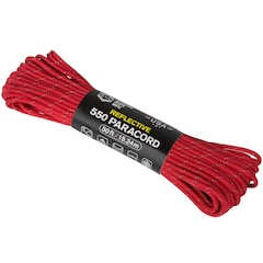 Atwood Rope MFG 550 Paracord Reflective 15 m - Red