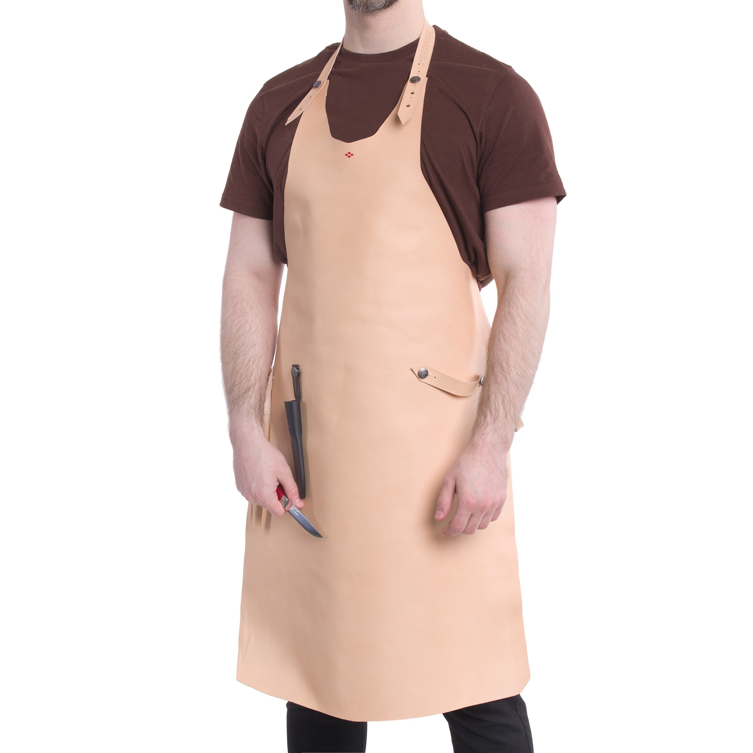 Mora Leather Apron - Natural