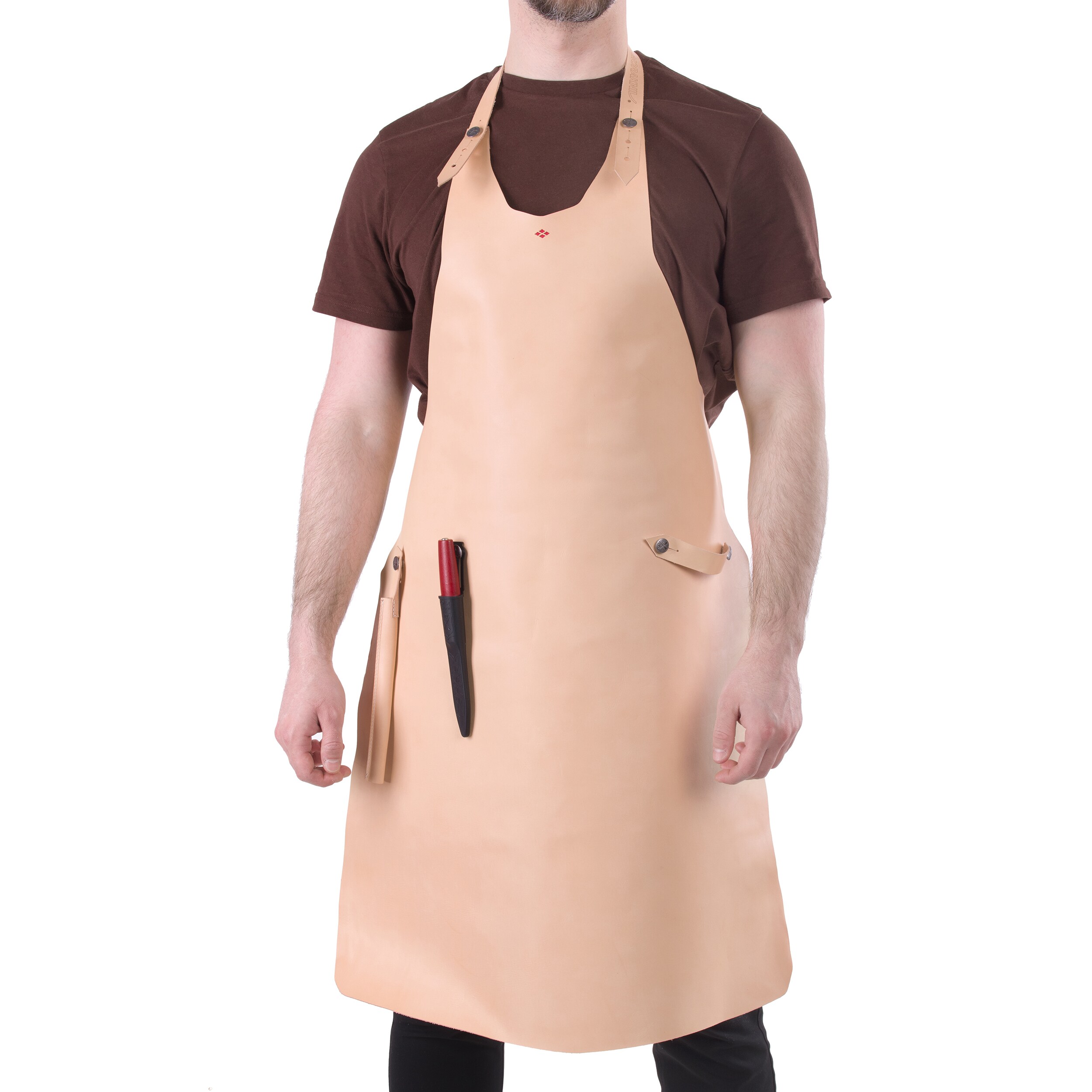 Mora Leather Apron - Natural