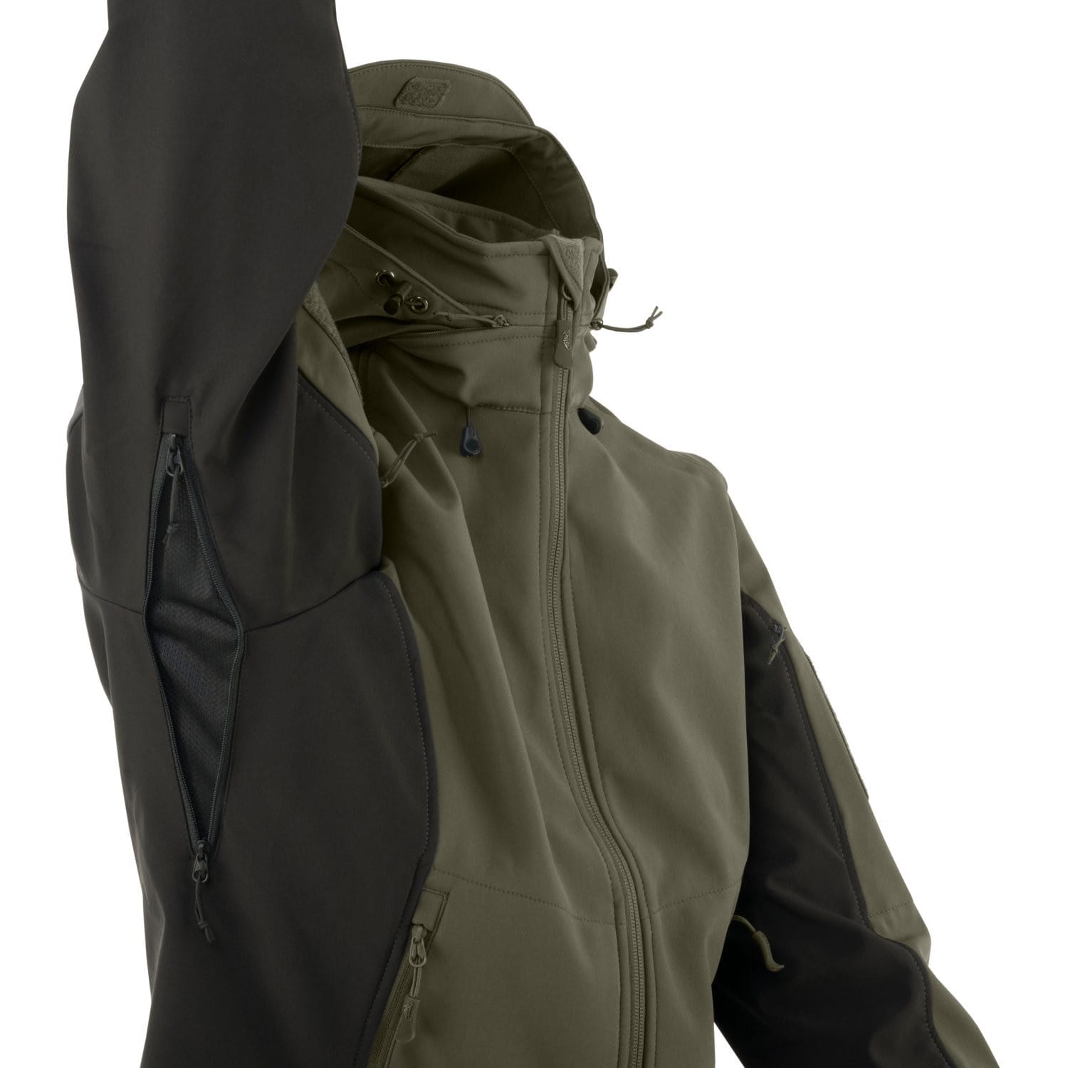 Helikon Gunfighter Softshell Women's Jacket - Taiga Green/Black