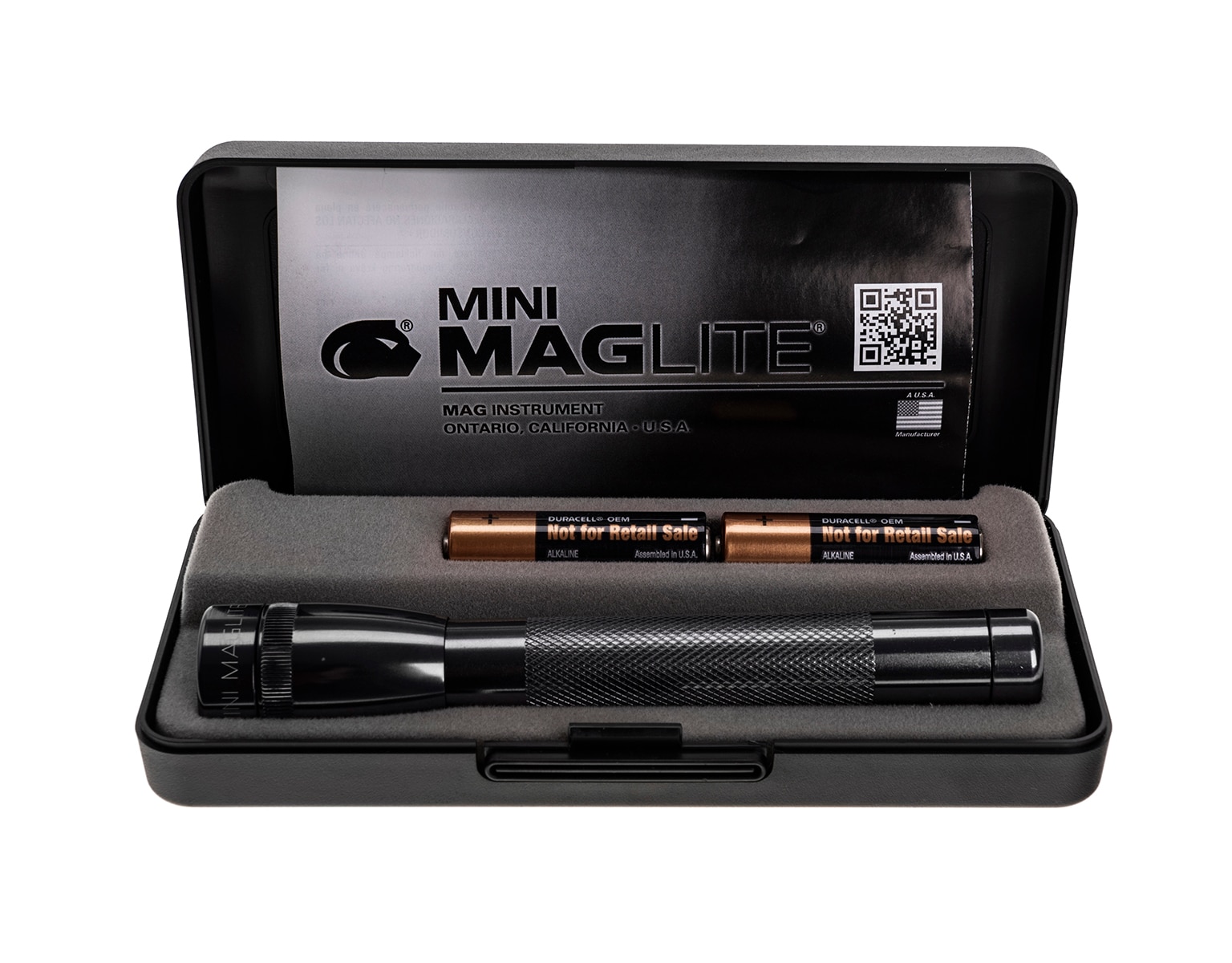 Maglite Mini 2xAA Grey Flashlight - 12 lumens