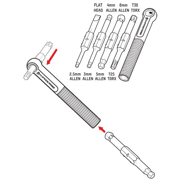 Blackburn Switch 8 Bike Wrench - Silver