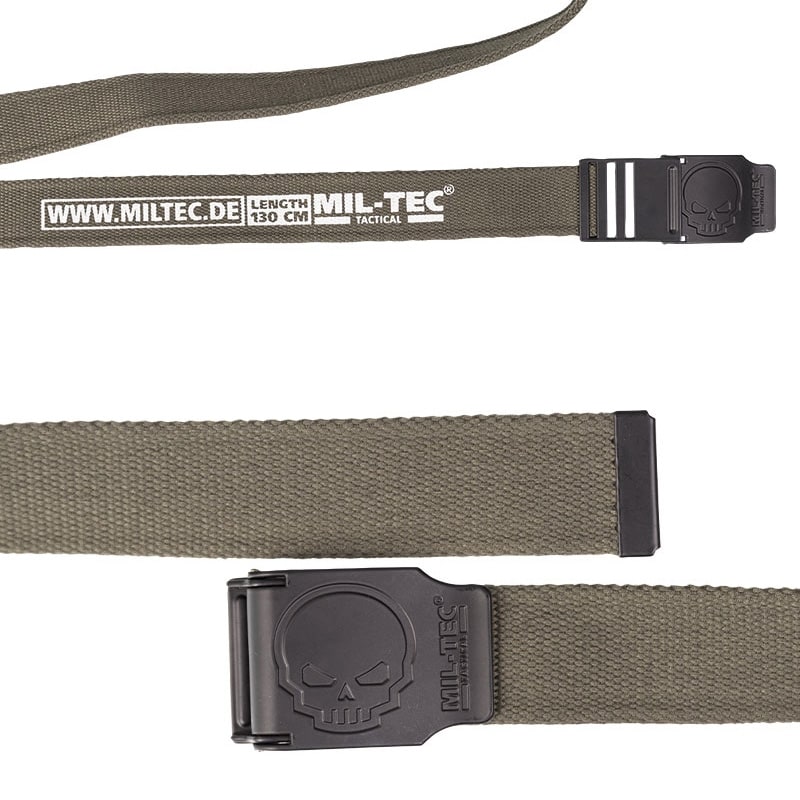 Mil-Tec Skull Belt - Olive