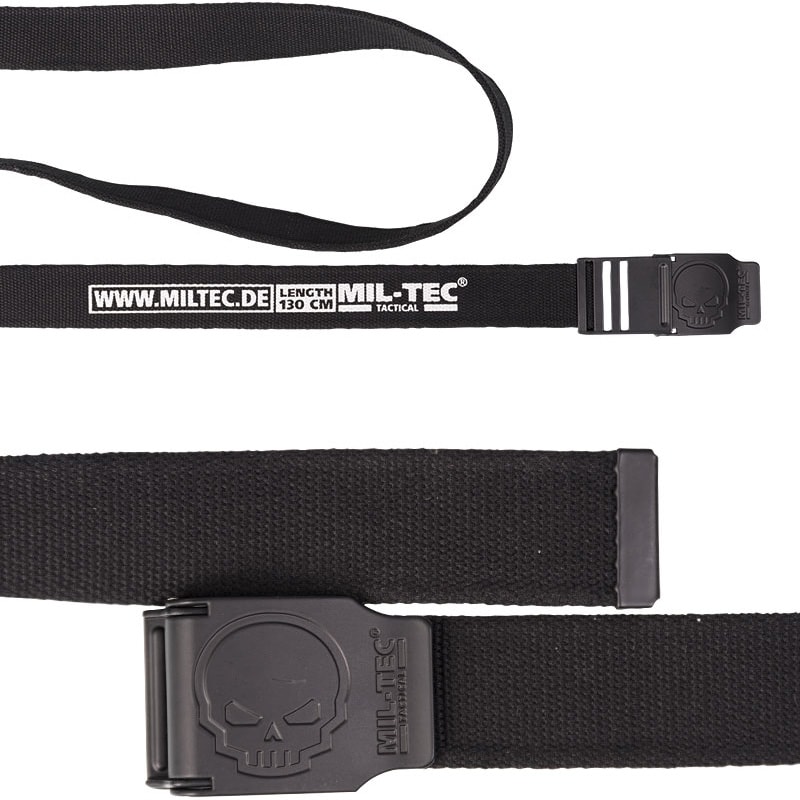 Mil-Tec Skull Belt - Black